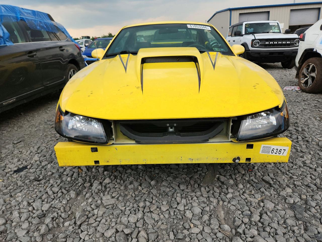 2002 Ford Mustang Gt Yellow vin: 1FAFP42X52F100852