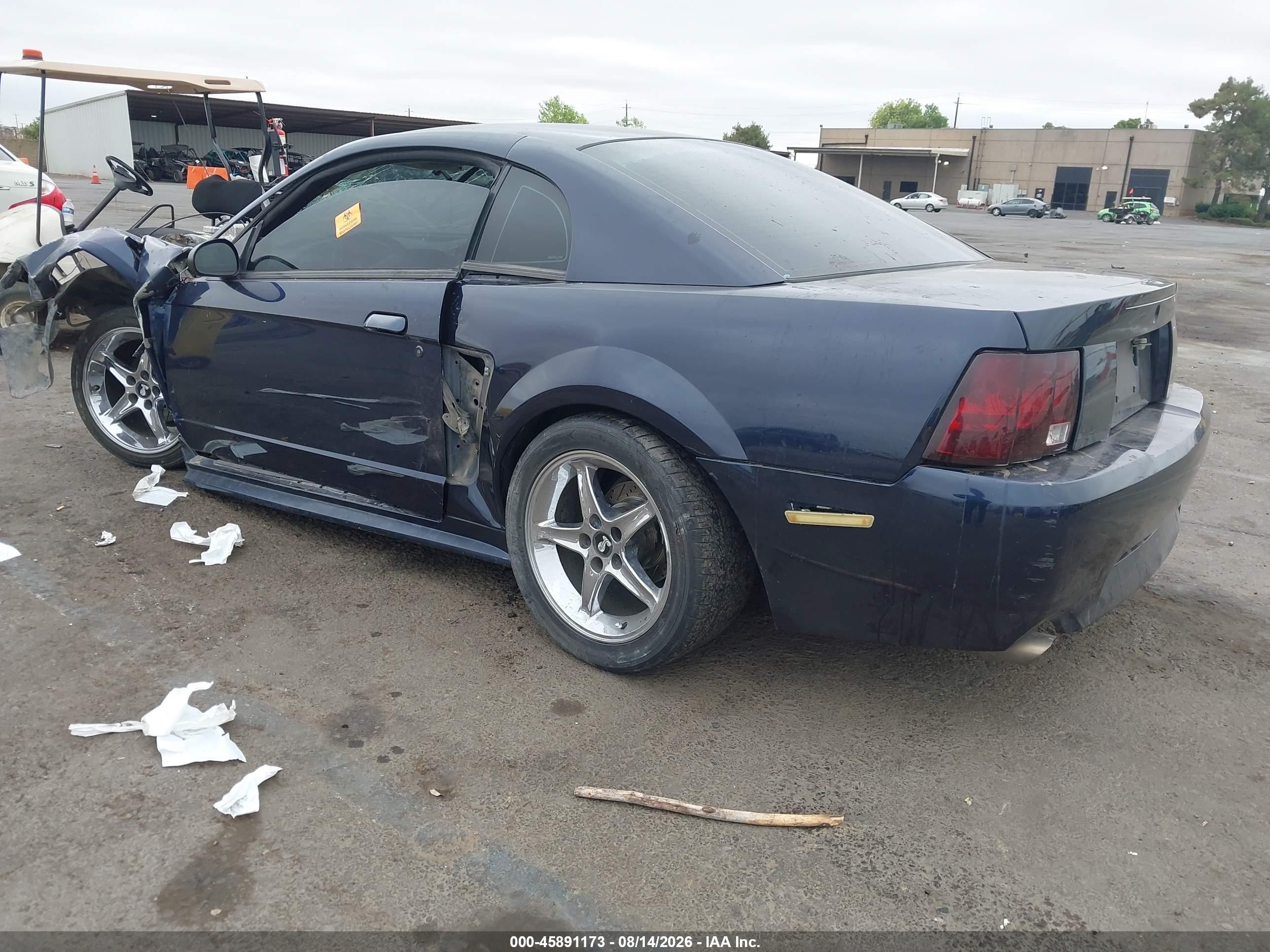 2002 Ford Mustang Gt Deluxe/gt Premium Dark Blue vin: 1FAFP42X52F109132
