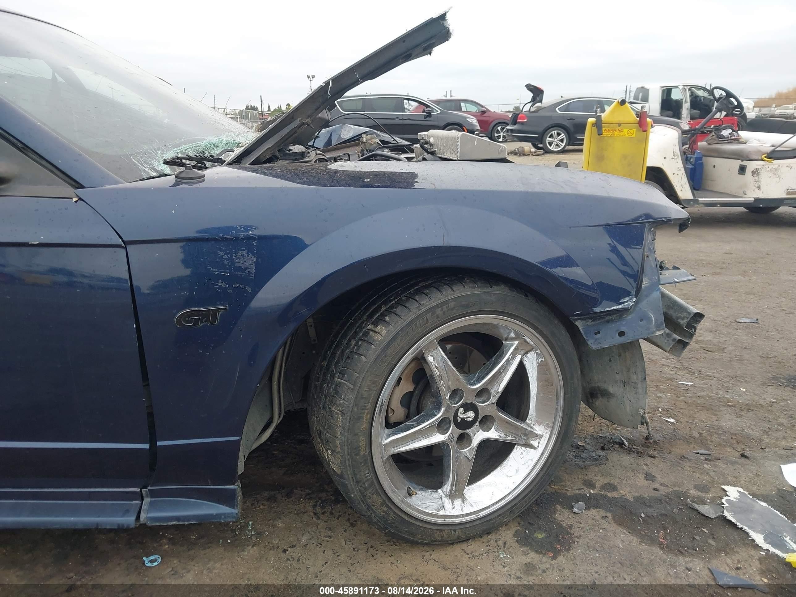 2002 Ford Mustang Gt Deluxe/gt Premium Dark Blue vin: 1FAFP42X52F109132