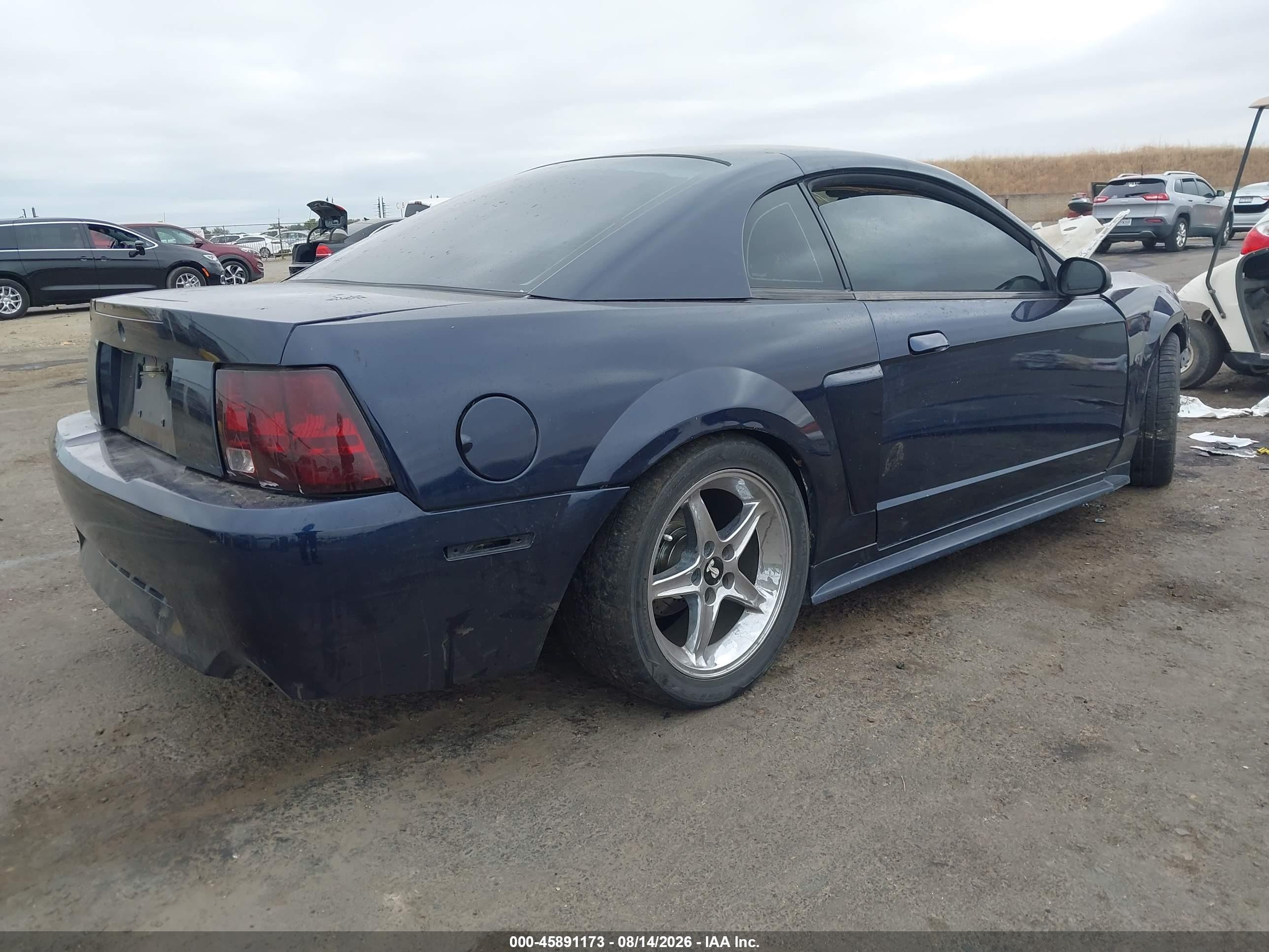 2002 Ford Mustang Gt Deluxe/gt Premium Dark Blue vin: 1FAFP42X52F109132