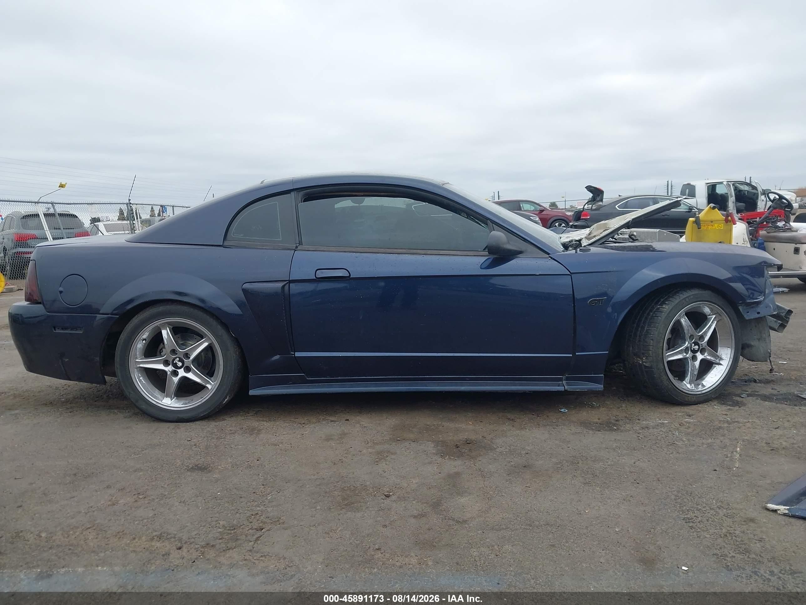 2002 Ford Mustang Gt Deluxe/gt Premium Dark Blue vin: 1FAFP42X52F109132