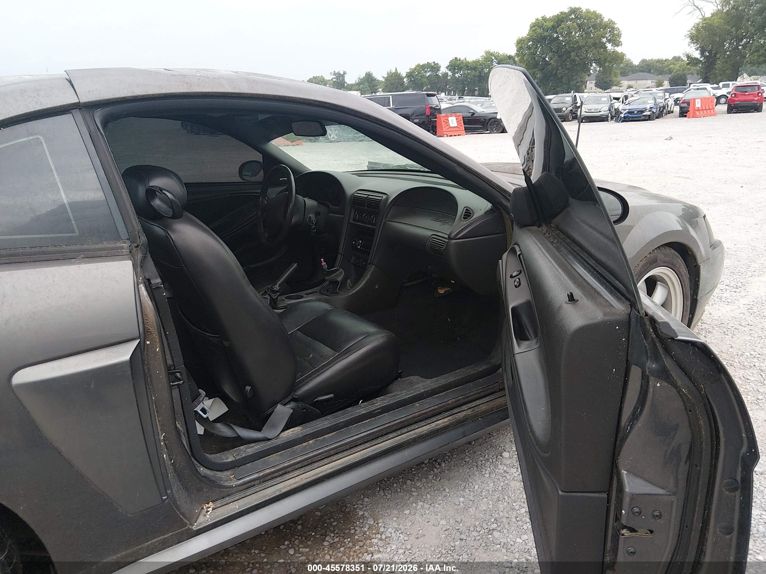 2003 Ford Mustang Gt Gray vin: 1FAFP42X53F341585