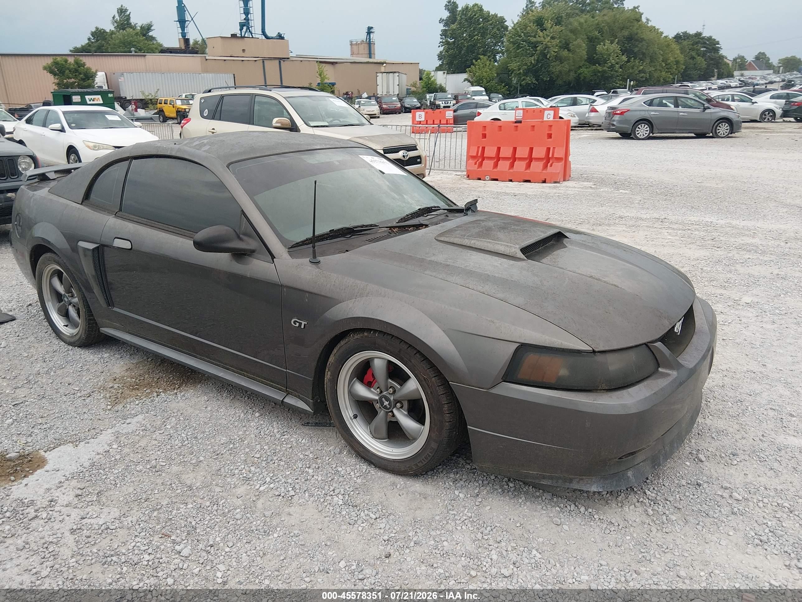2003 Ford Mustang Gt Gray vin: 1FAFP42X53F341585