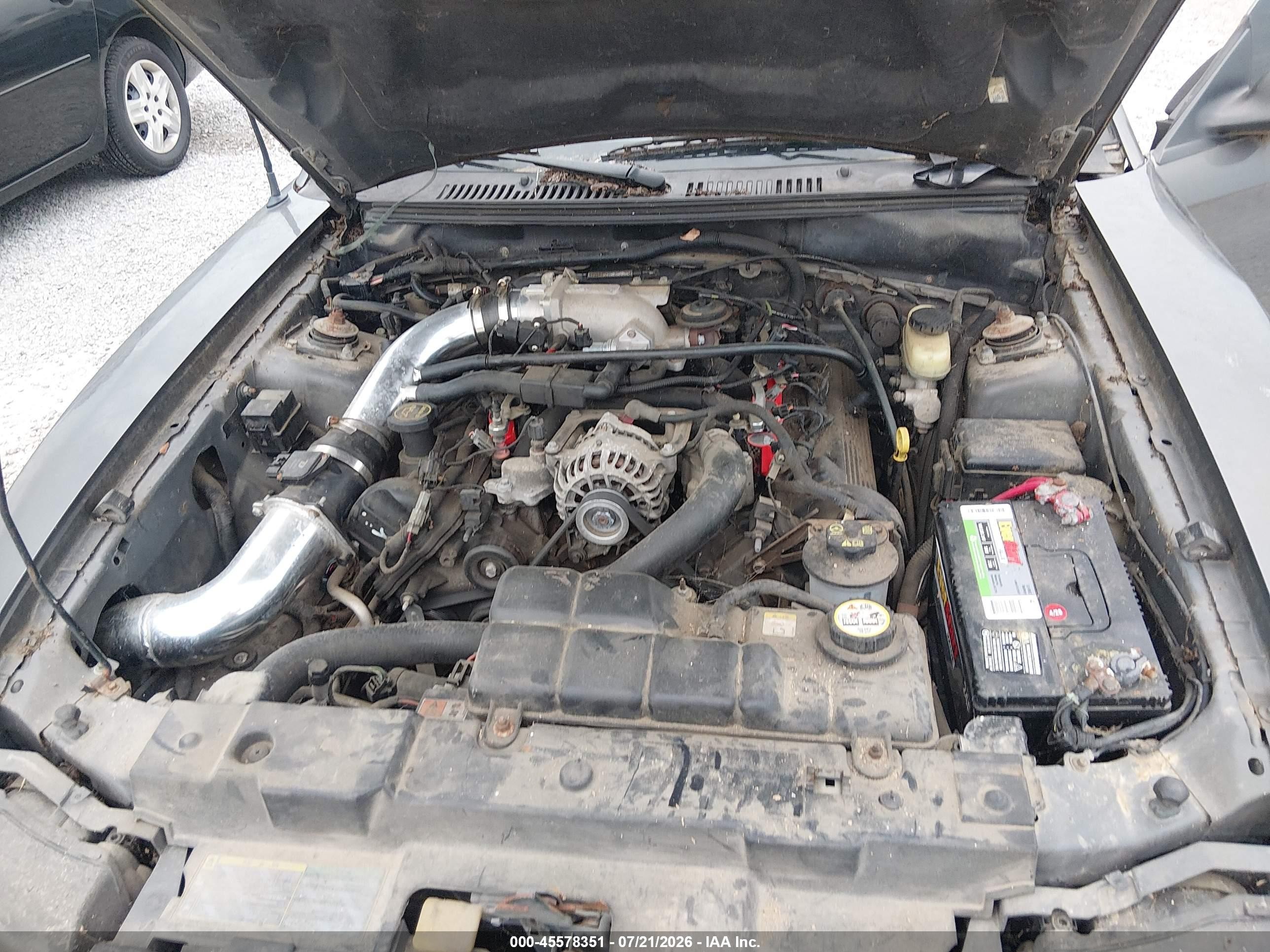 2003 Ford Mustang Gt Gray vin: 1FAFP42X53F341585