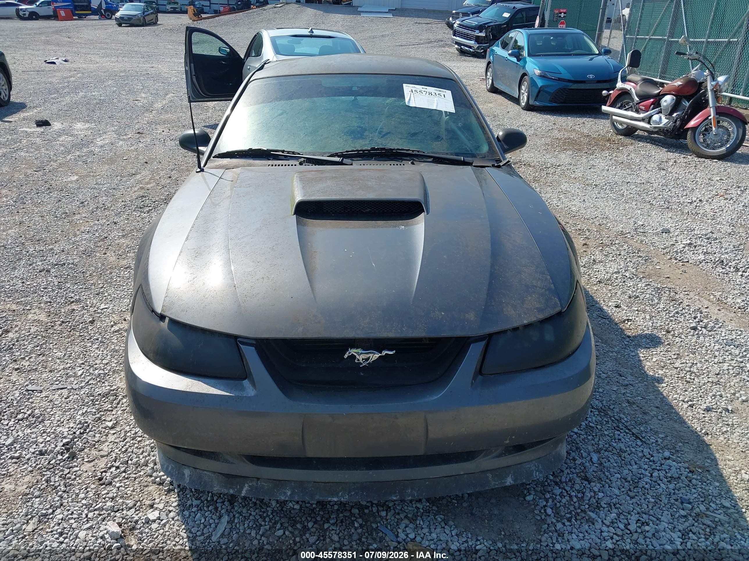 2003 Ford Mustang Gt Gray vin: 1FAFP42X53F341585