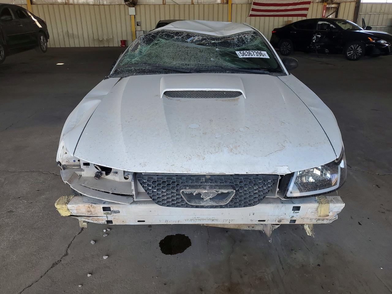 2003 Ford Mustang Gt White vin: 1FAFP42X53F347337