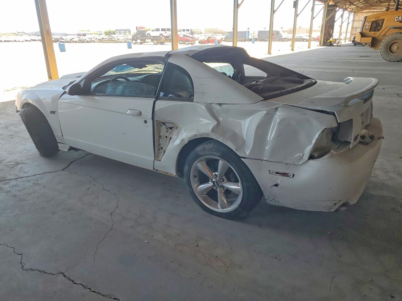 2003 Ford Mustang Gt White vin: 1FAFP42X53F347337