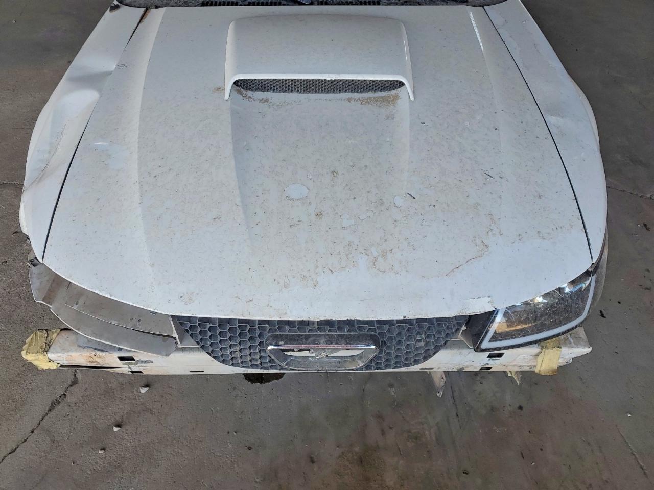 2003 Ford Mustang Gt White vin: 1FAFP42X53F347337