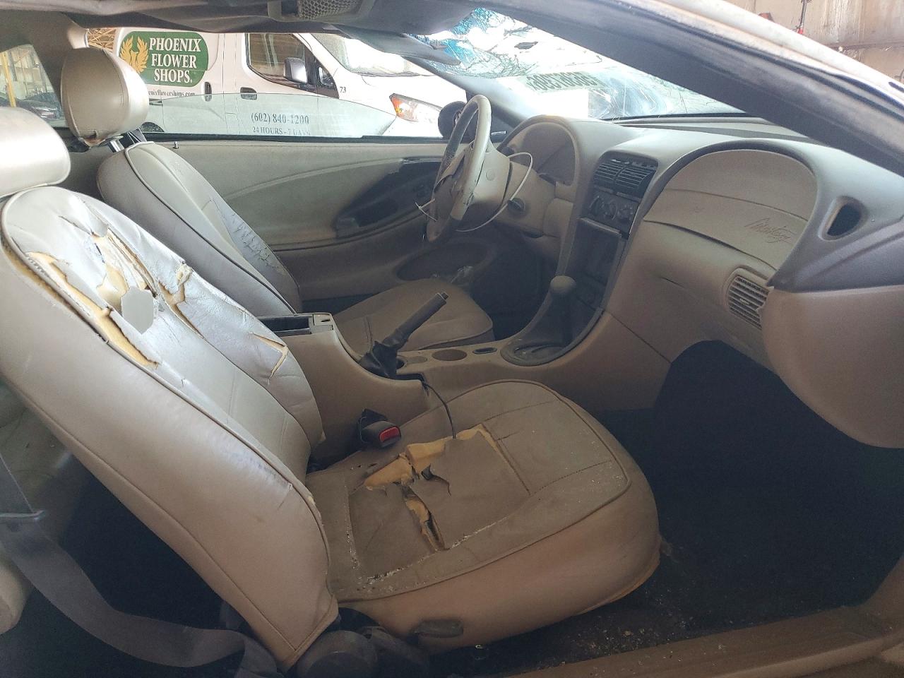 2003 Ford Mustang Gt White vin: 1FAFP42X53F347337