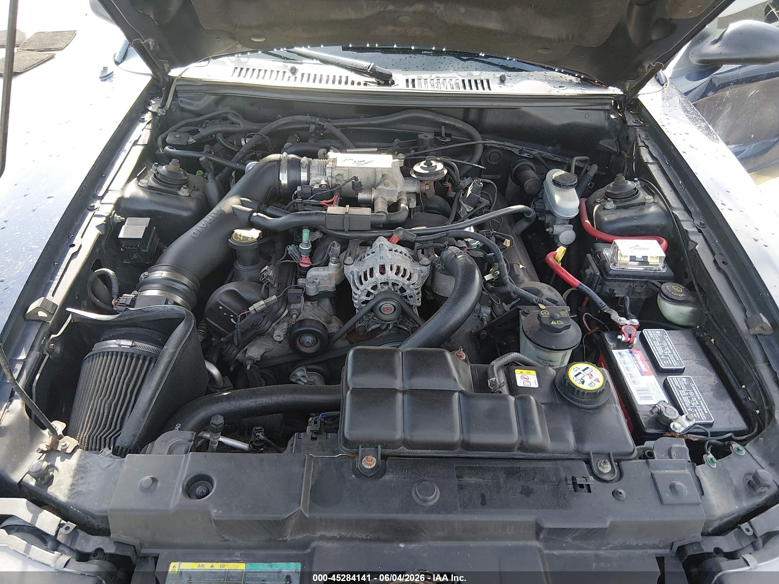 2003 Ford Mustang Gt Синий vin: 1FAFP42X53F388793