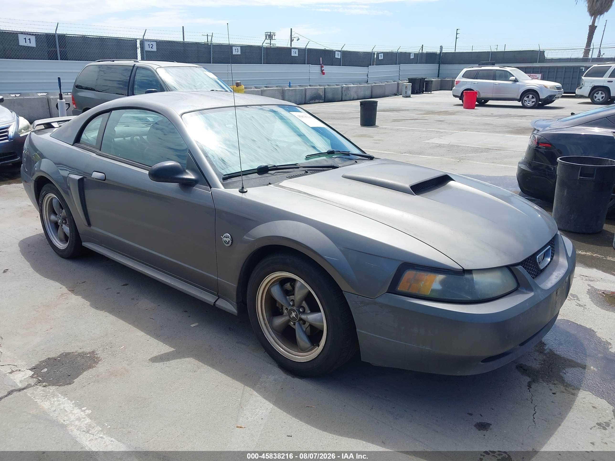 2004 Ford Mustang Gt Gray vin: 1FAFP42X54F160990