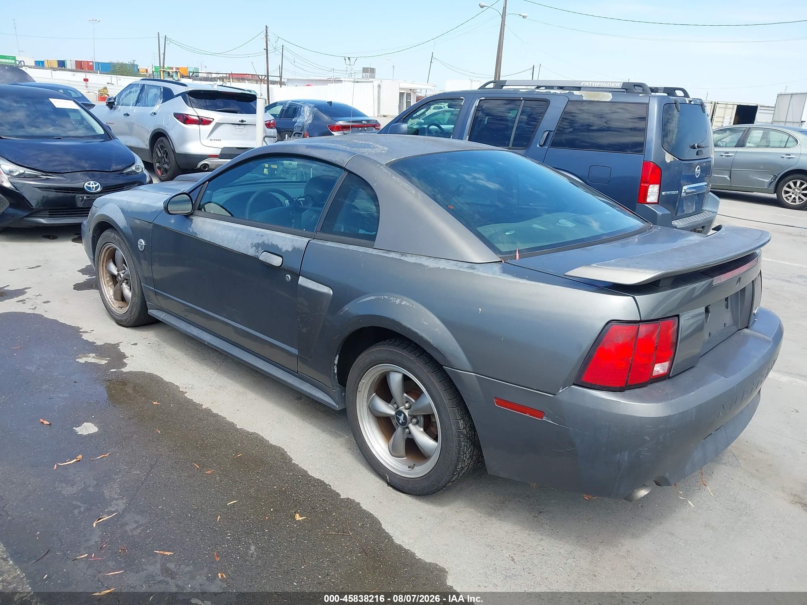2004 Ford Mustang Gt Gray vin: 1FAFP42X54F160990