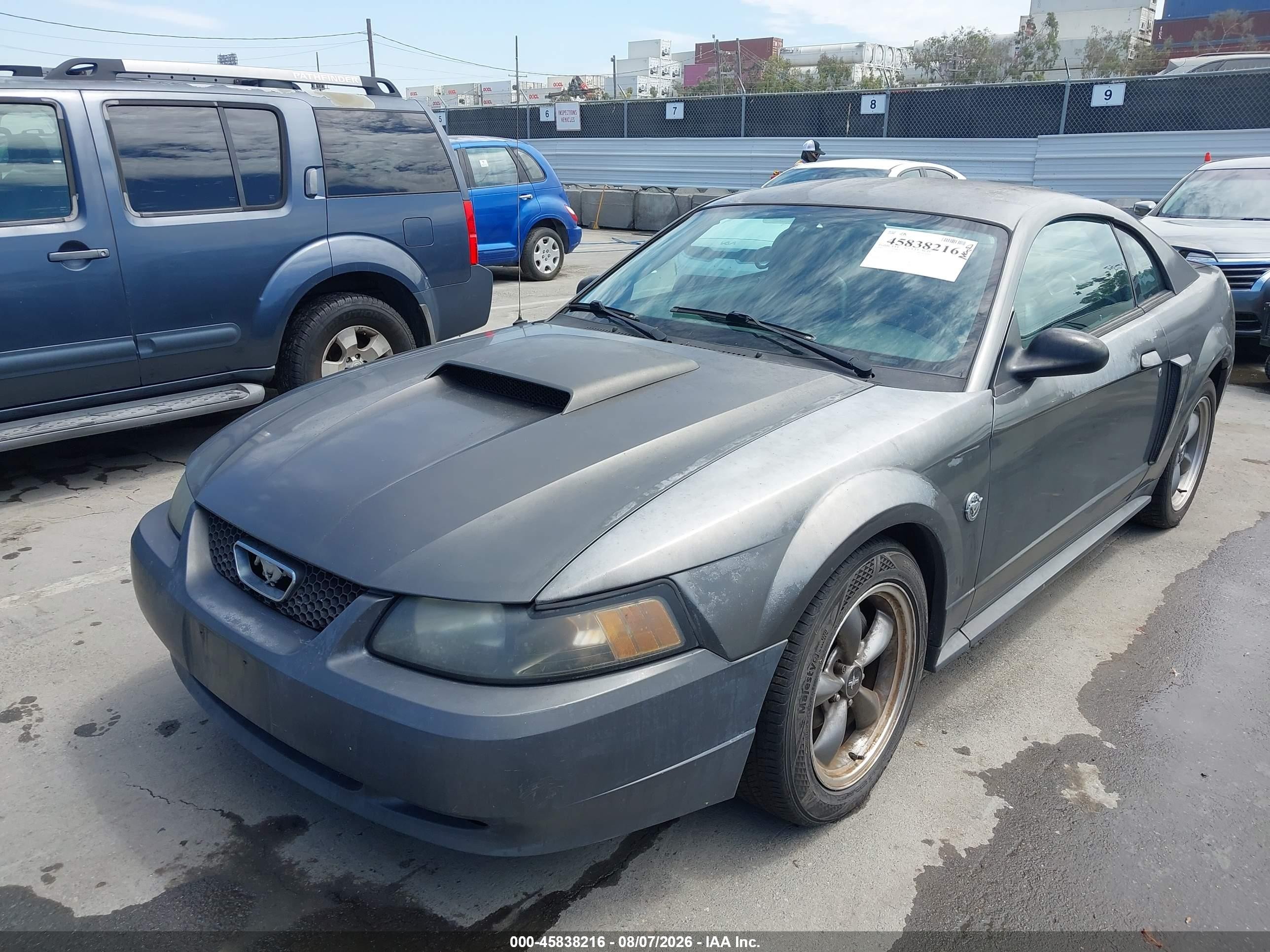 2004 Ford Mustang Gt Gray vin: 1FAFP42X54F160990