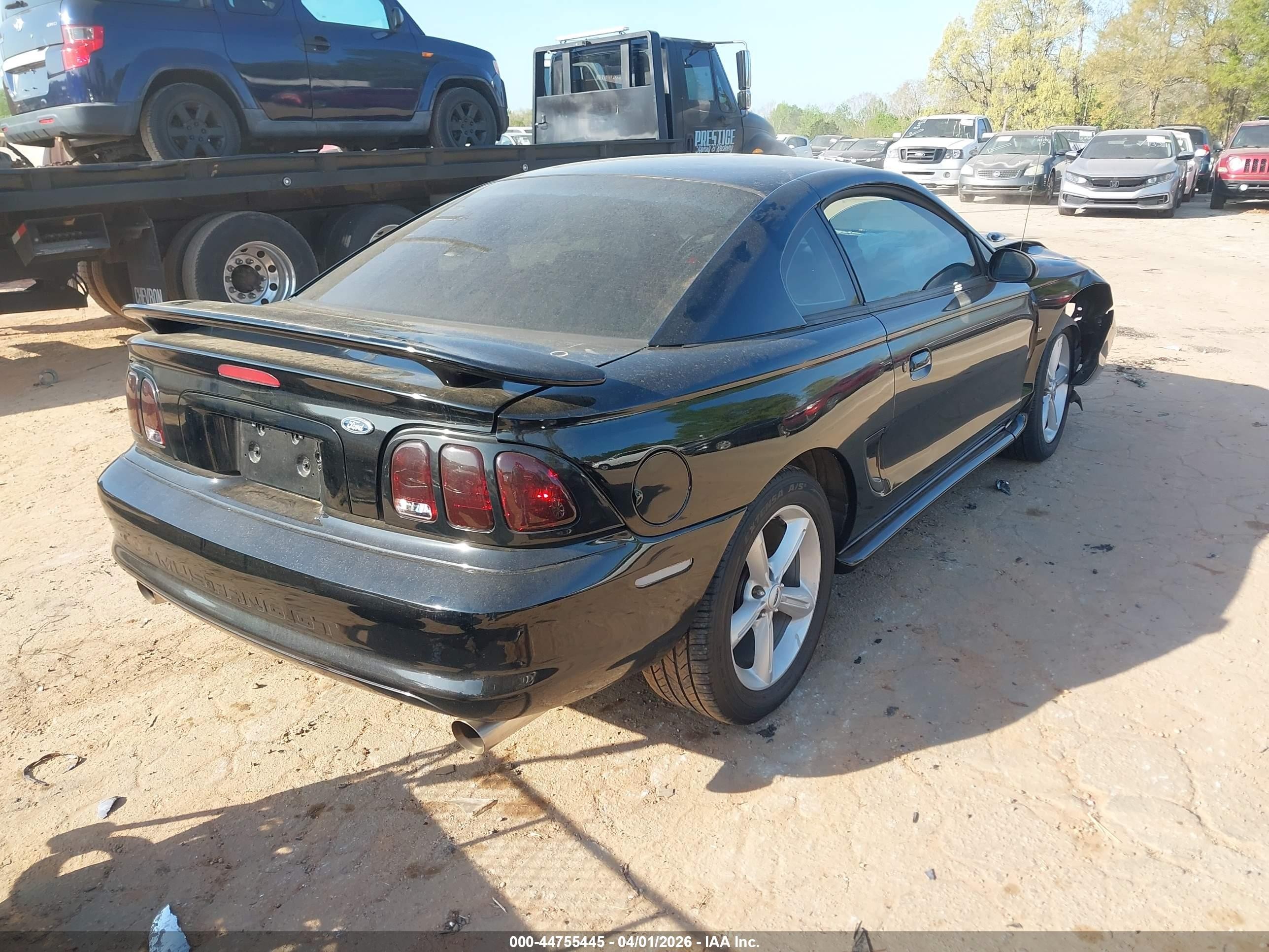 1998 Ford Mustang Gt Black vin: 1FAFP42X5WF192731