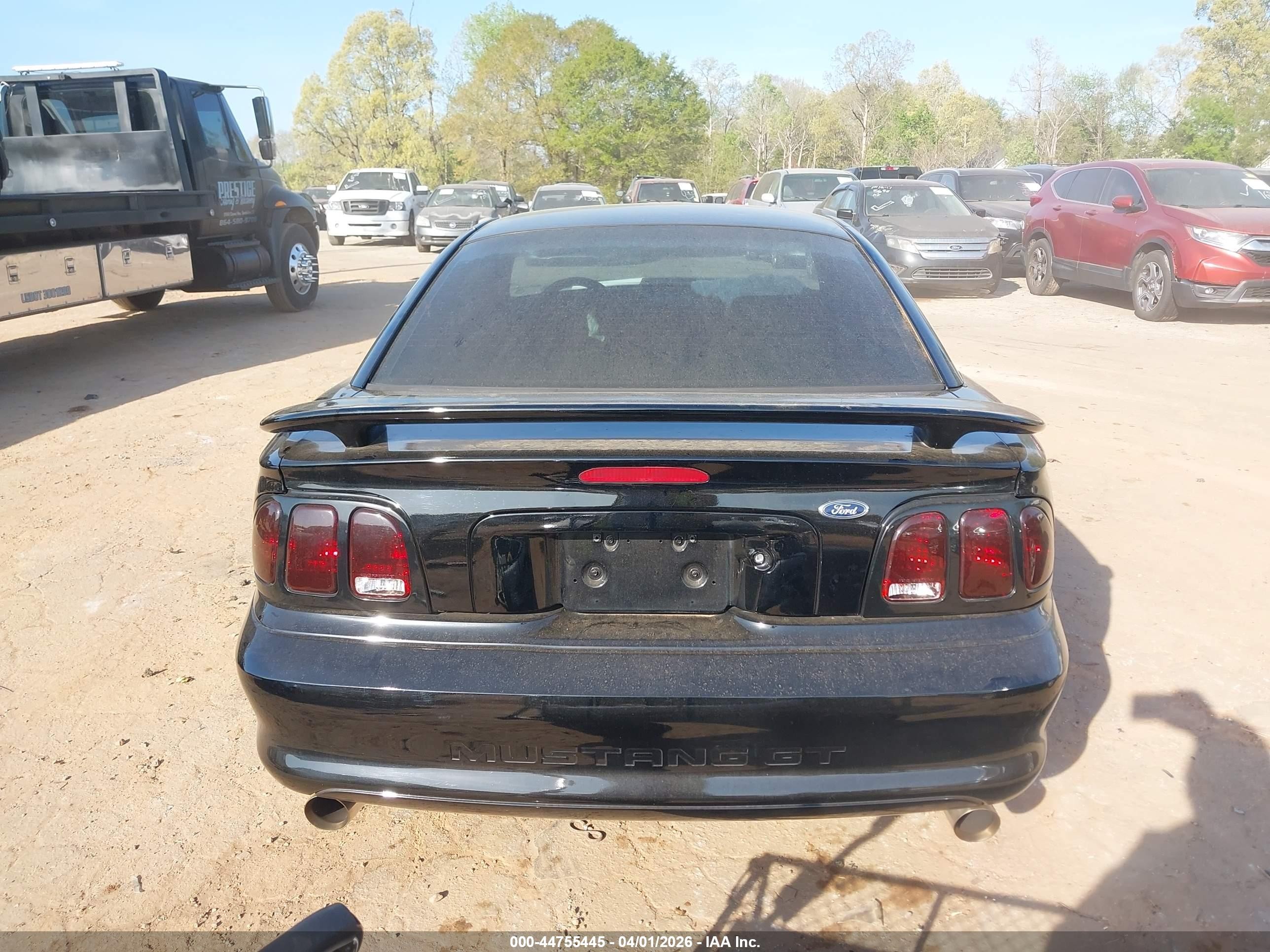 1998 Ford Mustang Gt Black vin: 1FAFP42X5WF192731