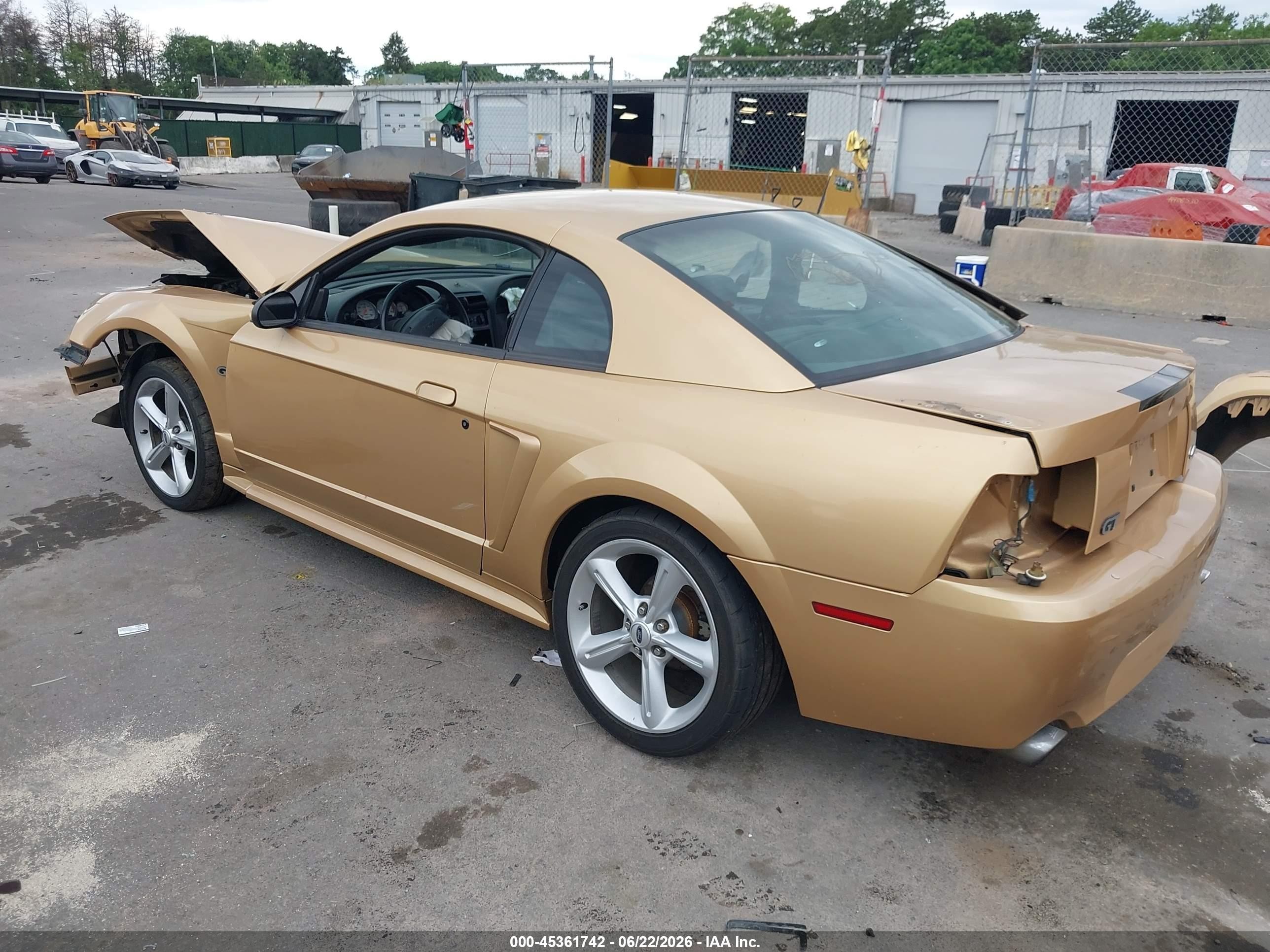 2000 Ford Mustang Gt Gold vin: 1FAFP42X5YF228419