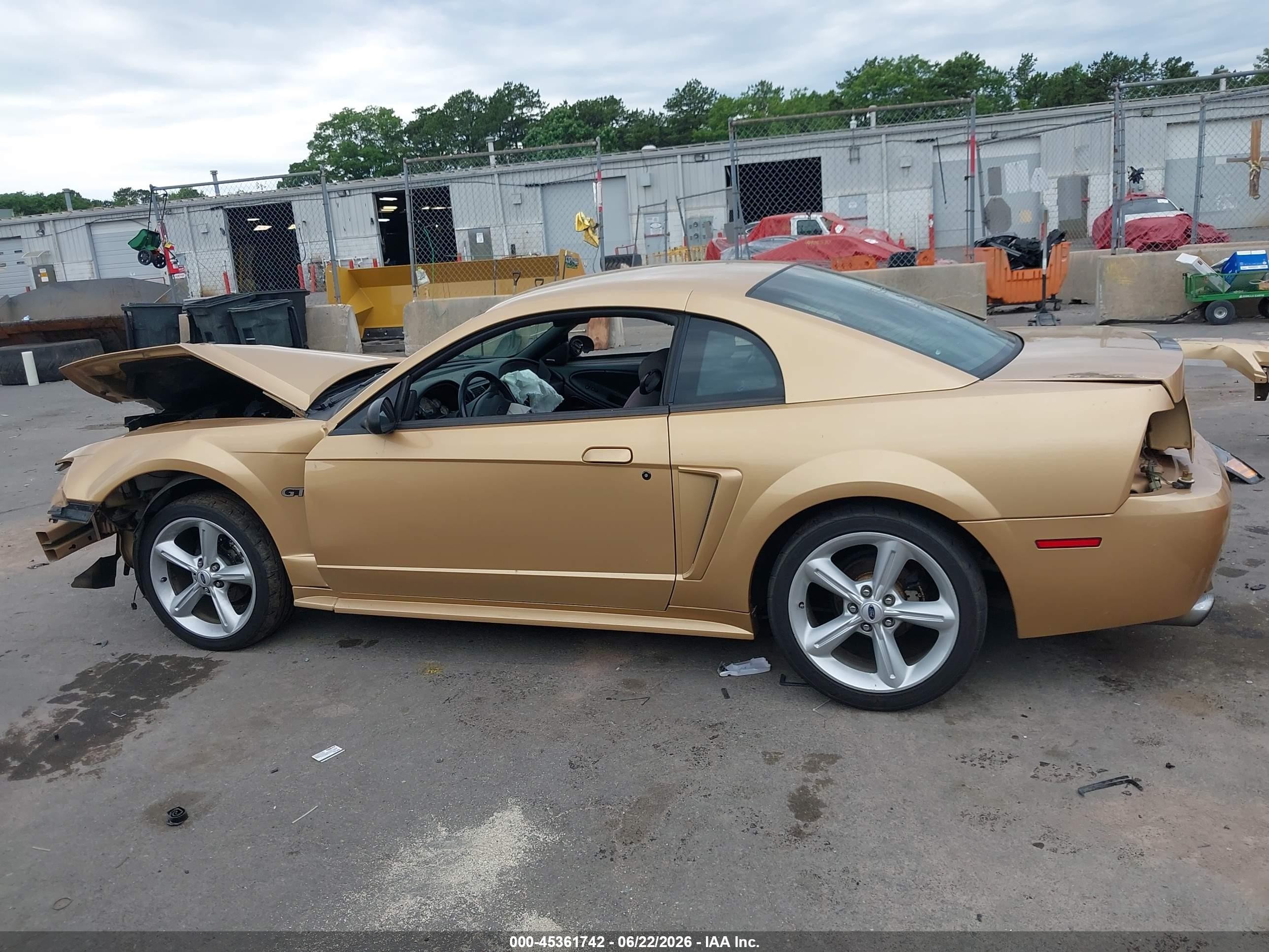 2000 Ford Mustang Gt Gold vin: 1FAFP42X5YF228419