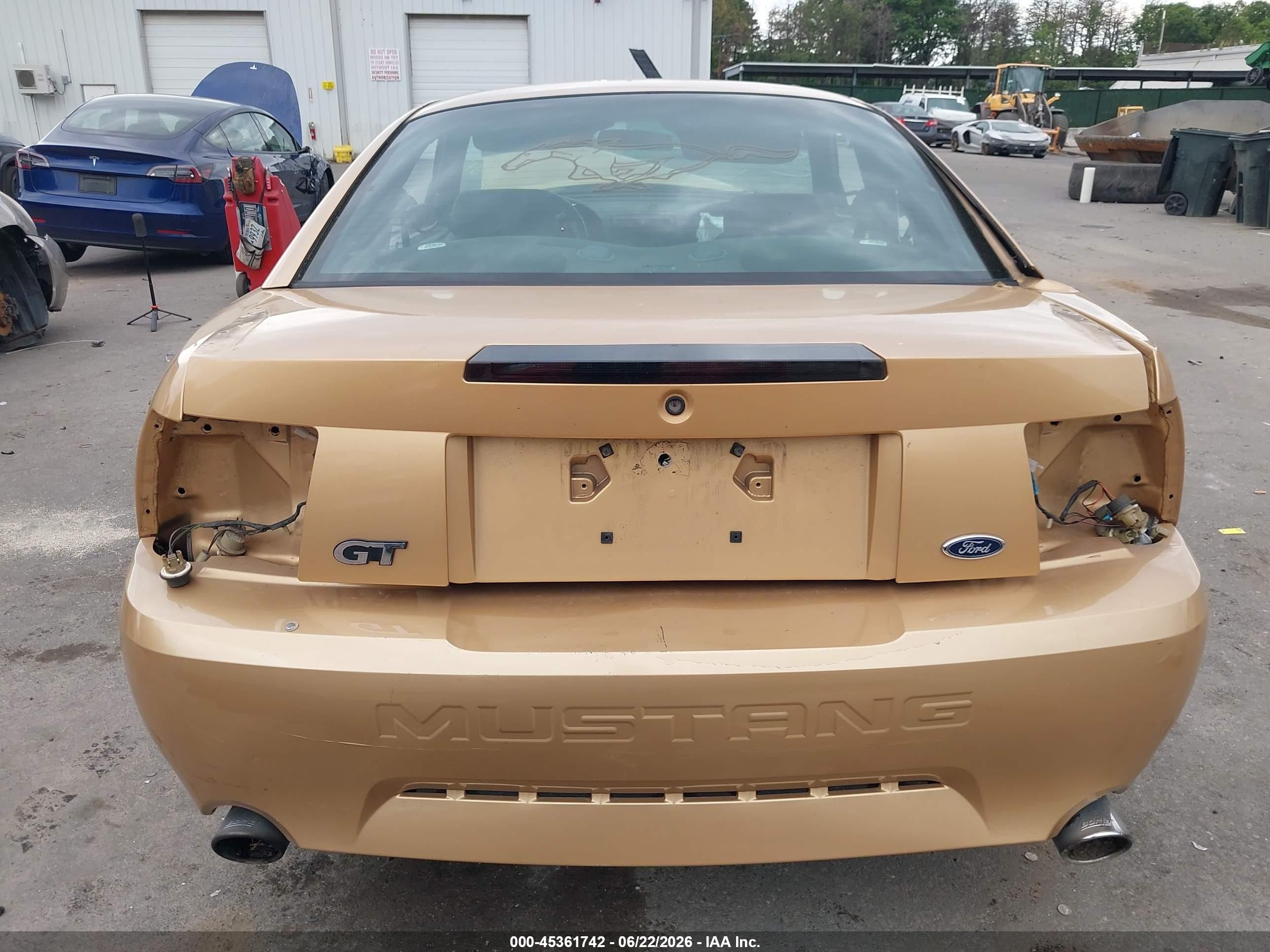 2000 Ford Mustang Gt Gold vin: 1FAFP42X5YF228419