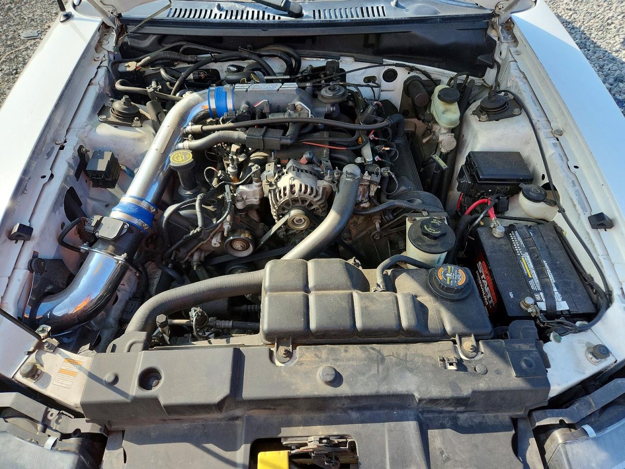 2000 Ford Mustang Gt White vin: 1FAFP42X5YF240232