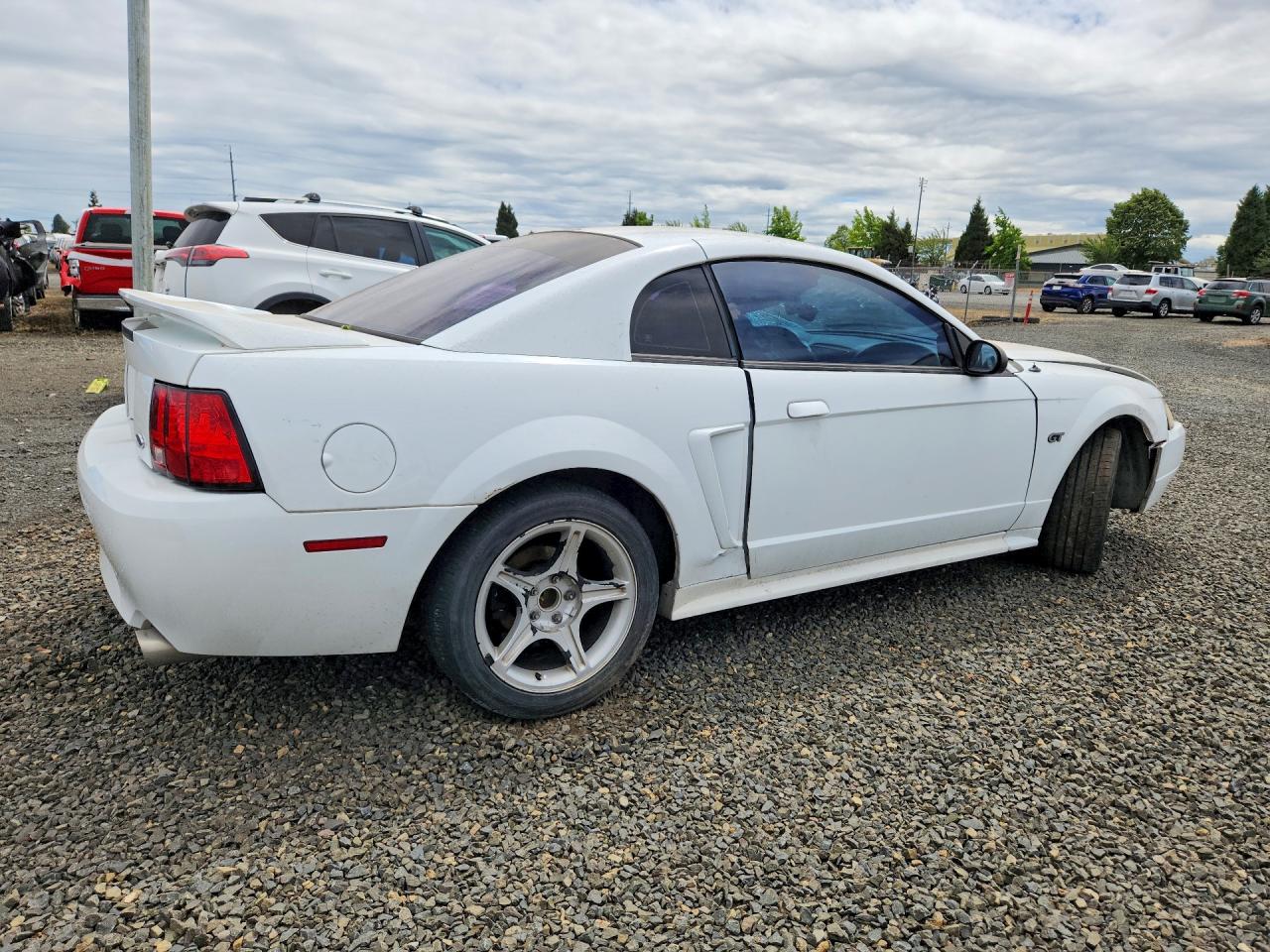 2000 Ford Mustang Gt White vin: 1FAFP42X5YF278978