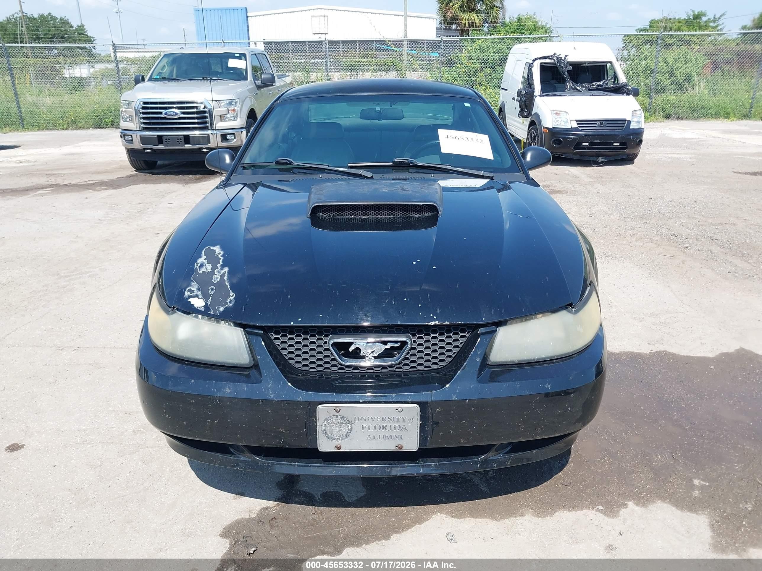 2001 Ford Mustang Gt Black vin: 1FAFP42X61F235689