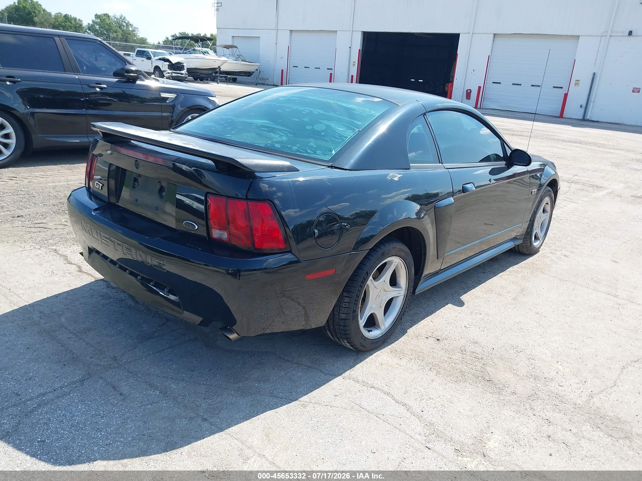 2001 Ford Mustang Gt Black vin: 1FAFP42X61F235689