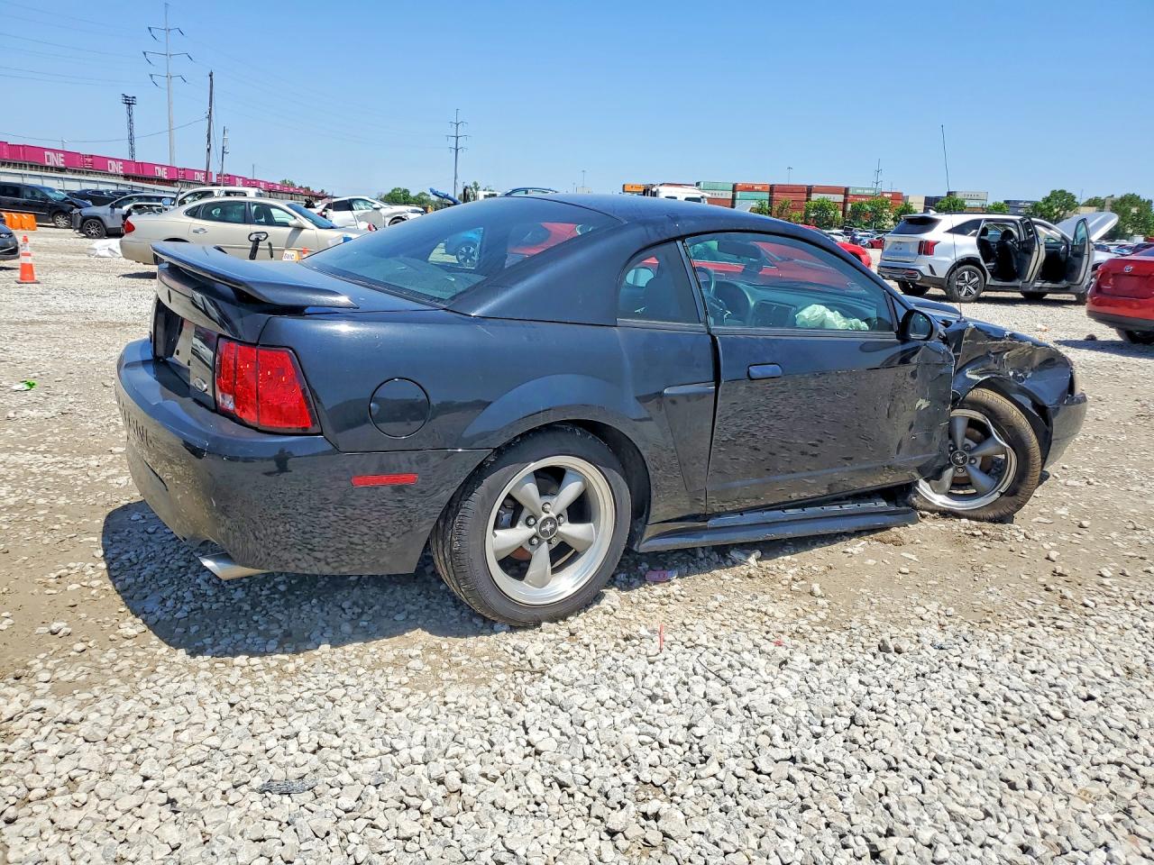2002 Ford Mustang Gt Black vin: 1FAFP42X62F160283