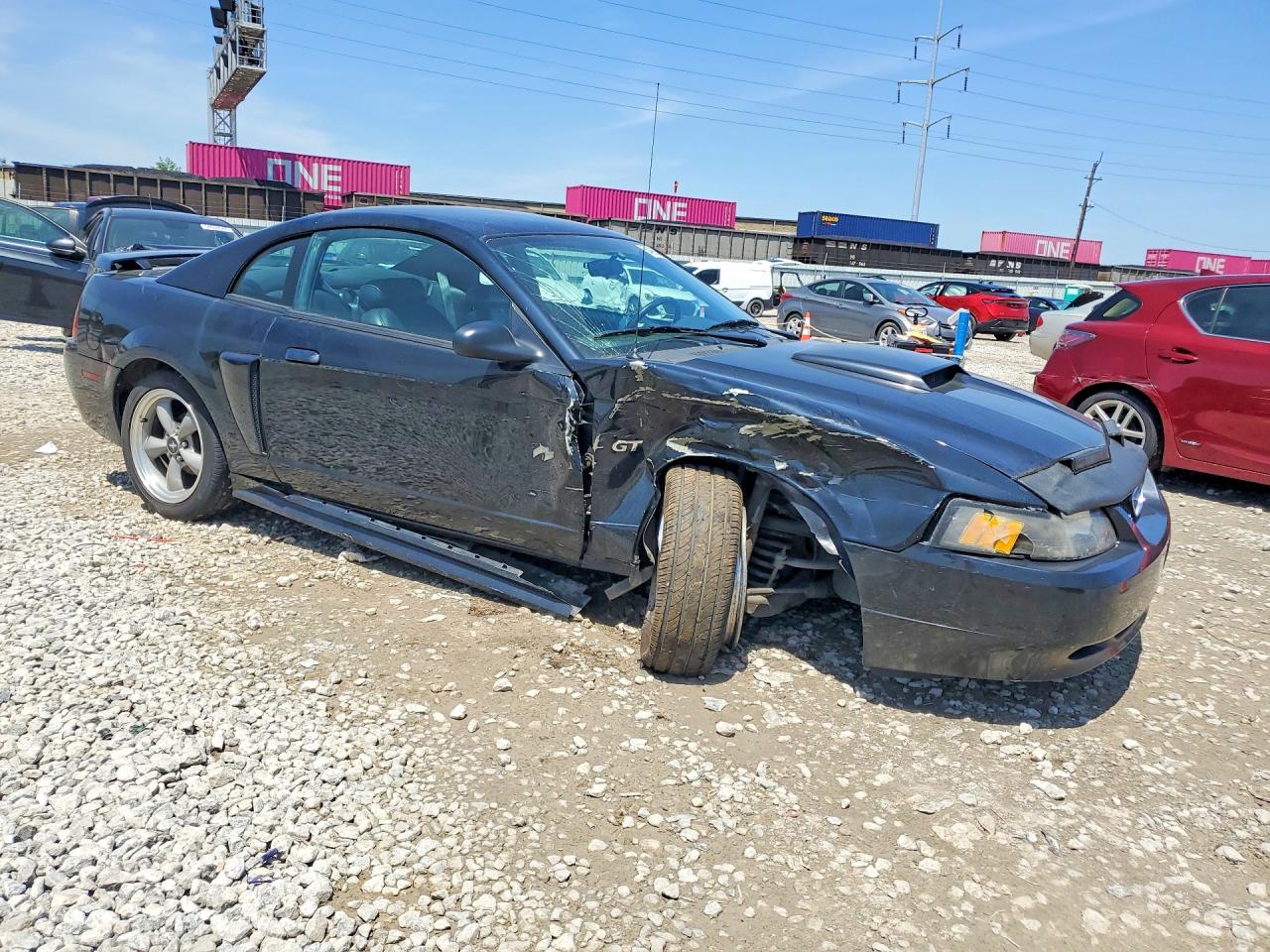 2002 Ford Mustang Gt Black vin: 1FAFP42X62F160283
