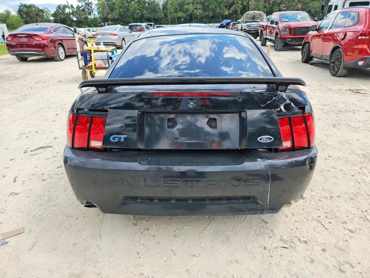 2003 Ford Mustang Gt Черный vin: 1FAFP42X63F330790