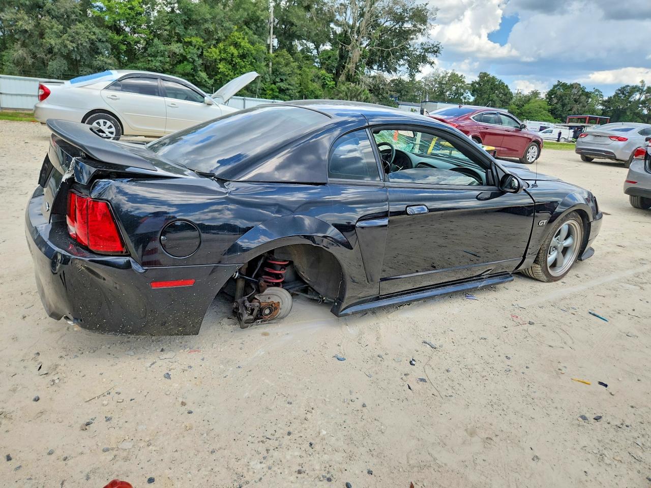 2003 Ford Mustang Gt Черный vin: 1FAFP42X63F330790