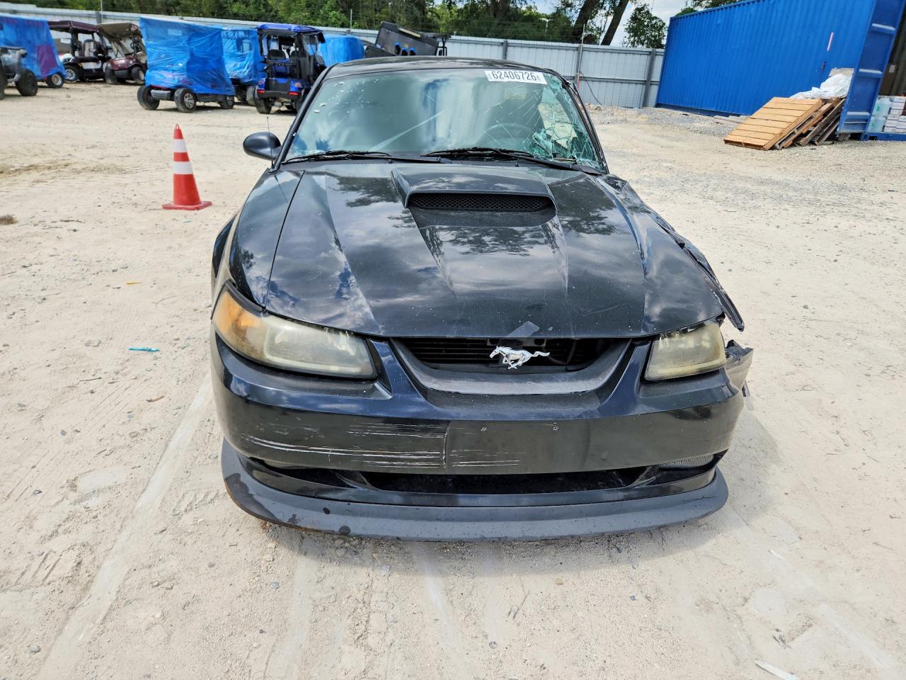 2003 Ford Mustang Gt Черный vin: 1FAFP42X63F330790