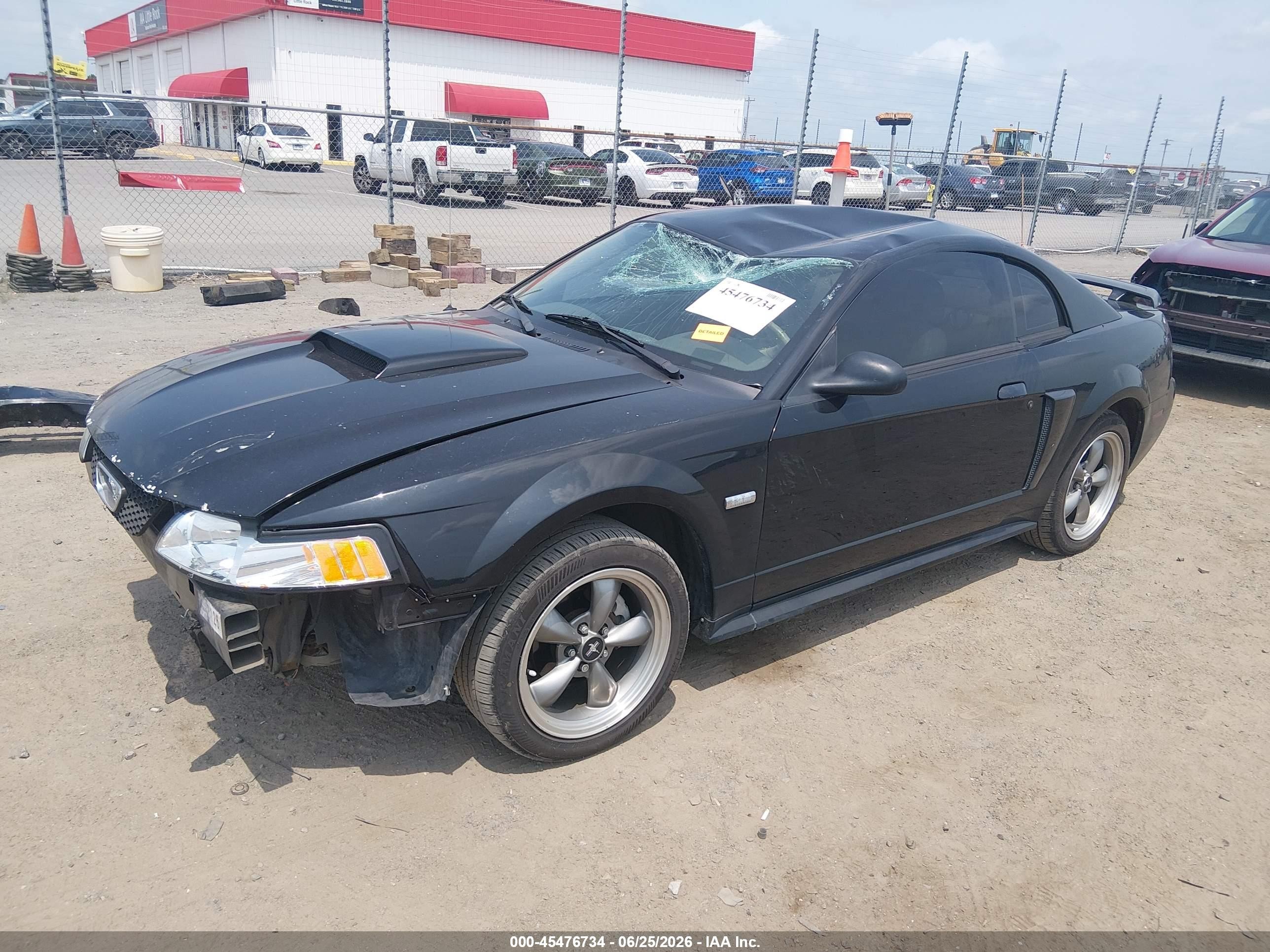 2003 Ford Mustang Gt Black vin: 1FAFP42X63F432249