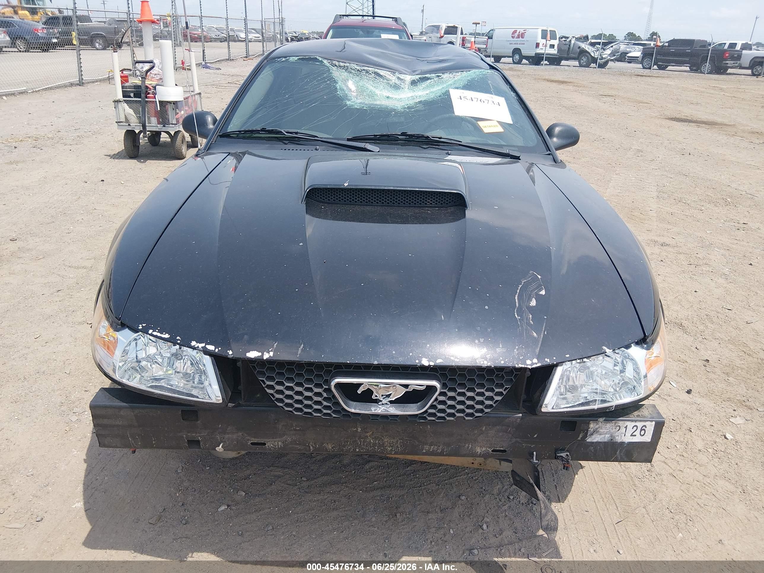 2003 Ford Mustang Gt Black vin: 1FAFP42X63F432249