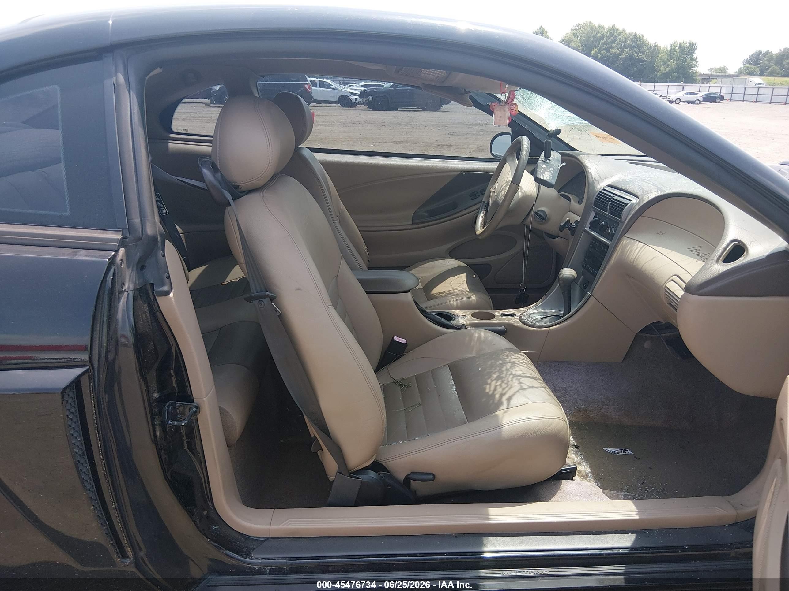 2003 Ford Mustang Gt Black vin: 1FAFP42X63F432249