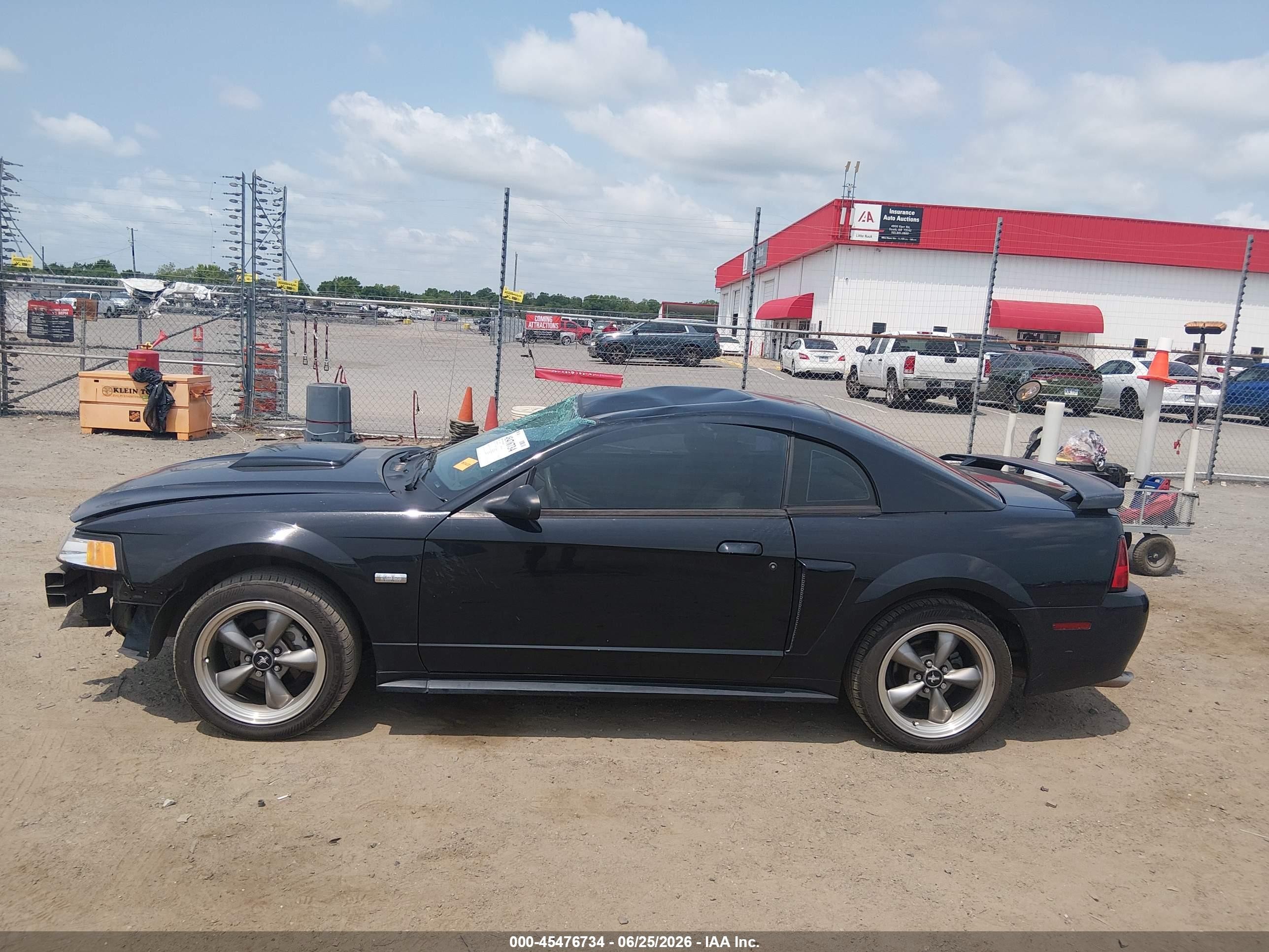 2003 Ford Mustang Gt Black vin: 1FAFP42X63F432249