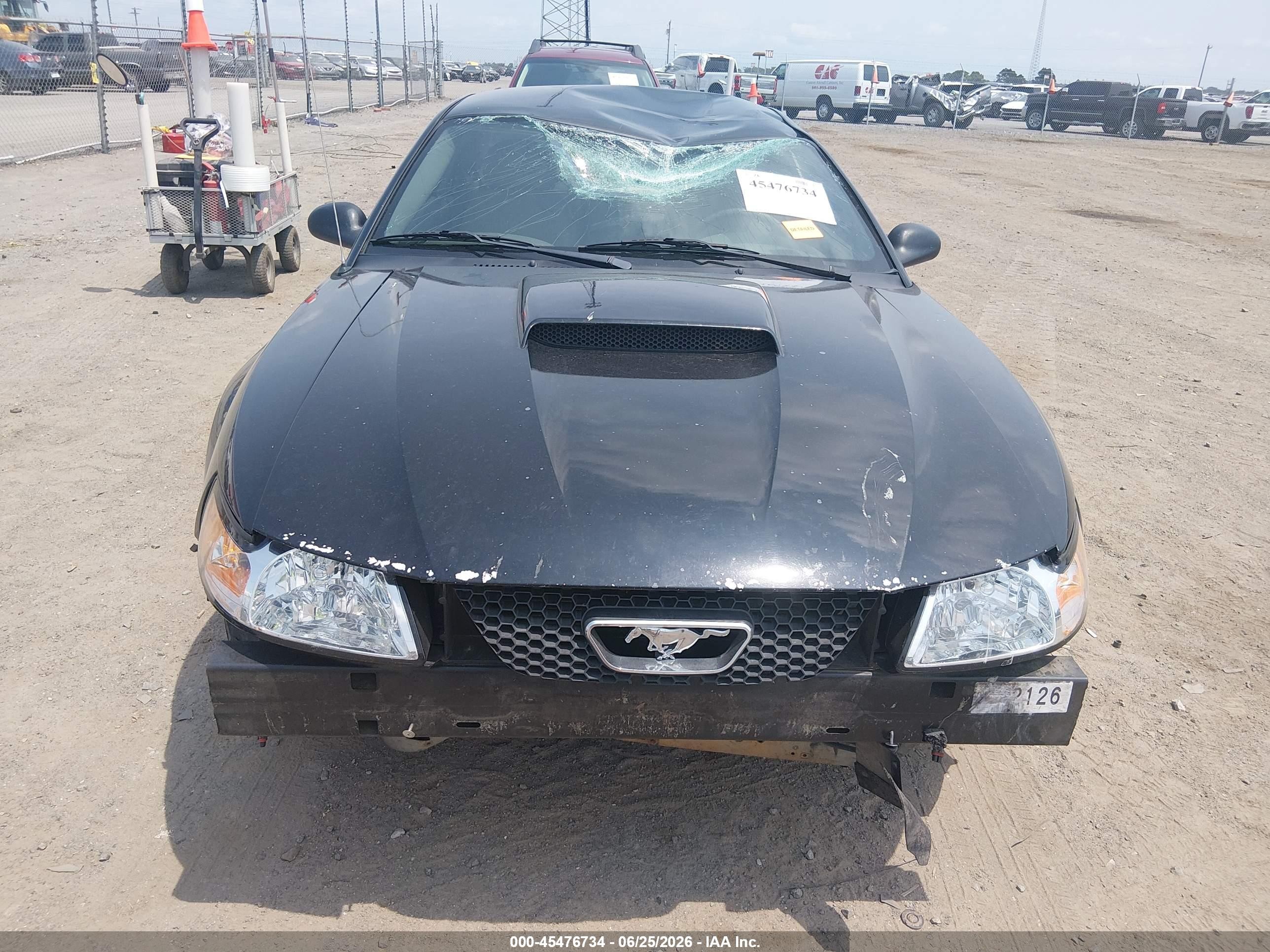 2003 Ford Mustang Gt Black vin: 1FAFP42X63F432249