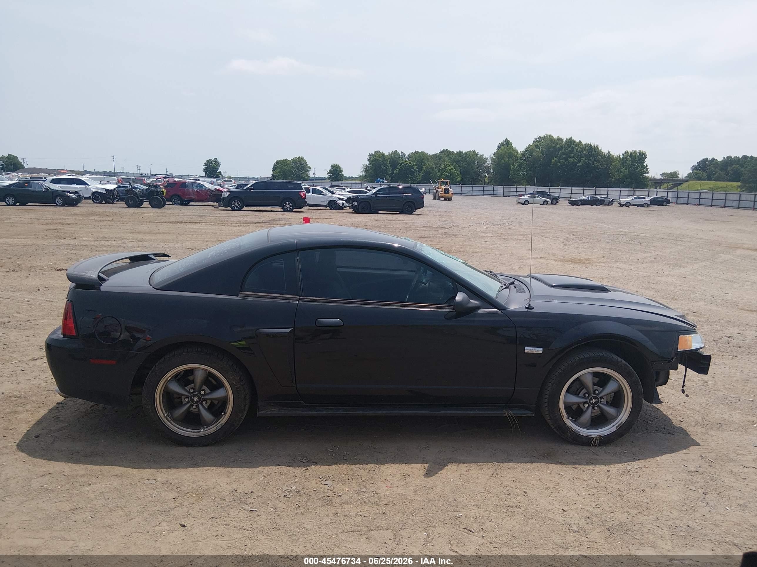 2003 Ford Mustang Gt Black vin: 1FAFP42X63F432249