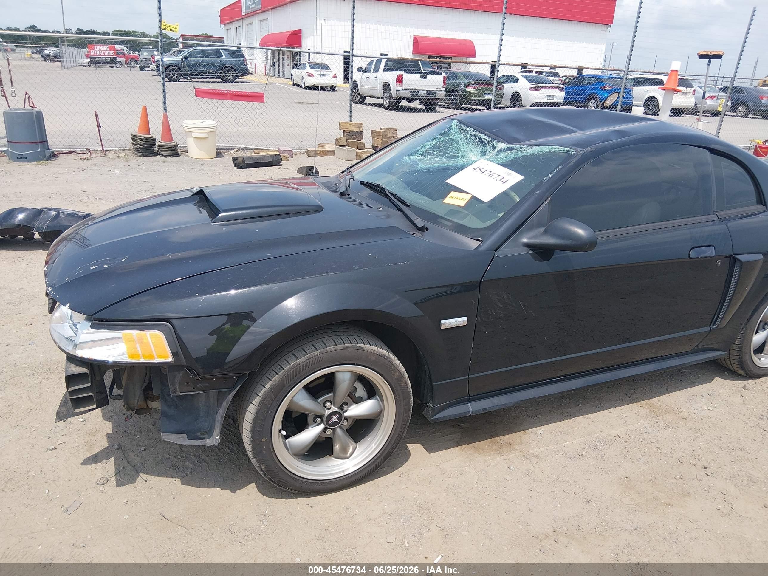 2003 Ford Mustang Gt Black vin: 1FAFP42X63F432249