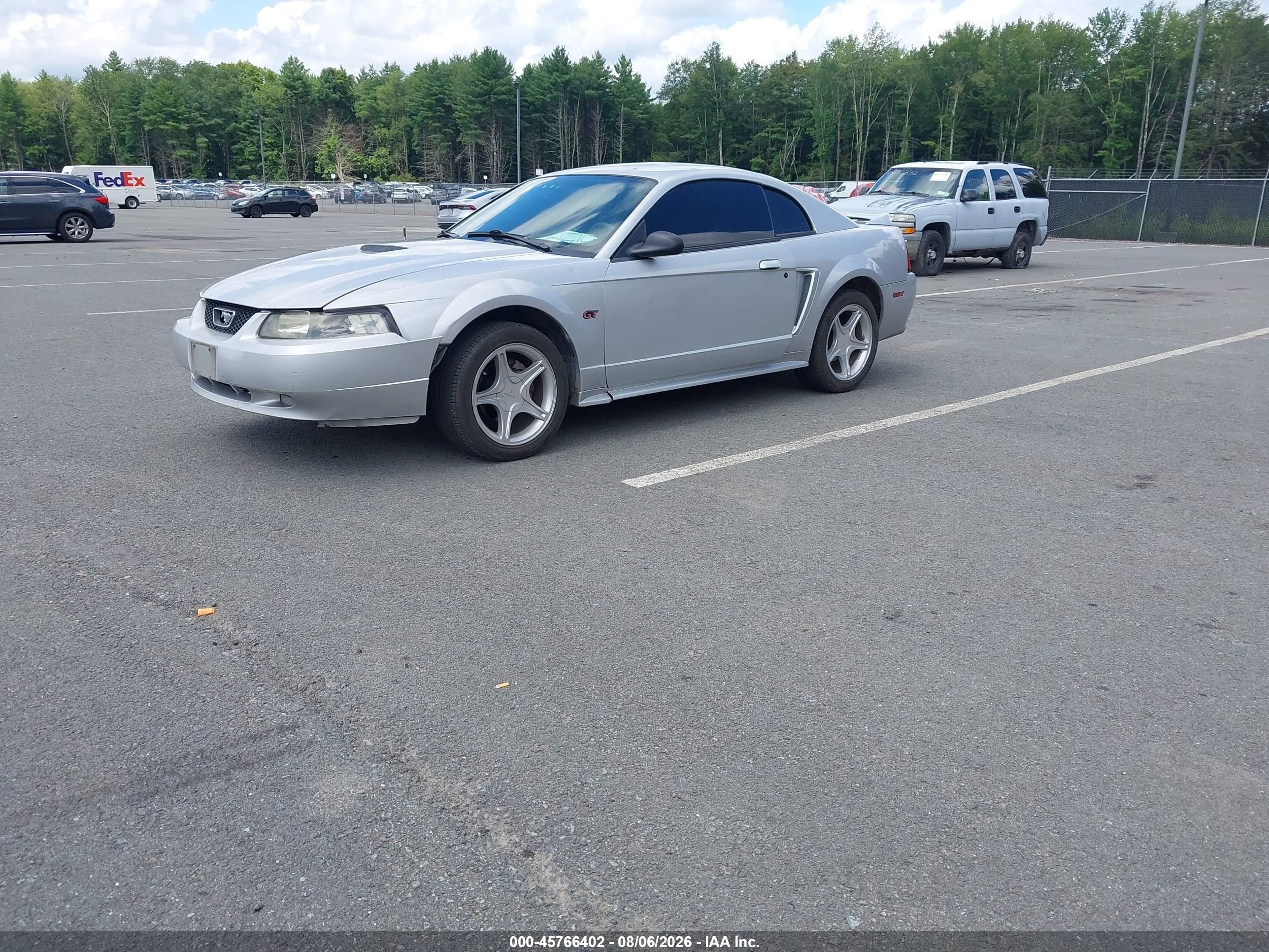 2000 Ford Mustang Gt Silver vin: 1FAFP42X6YF220944