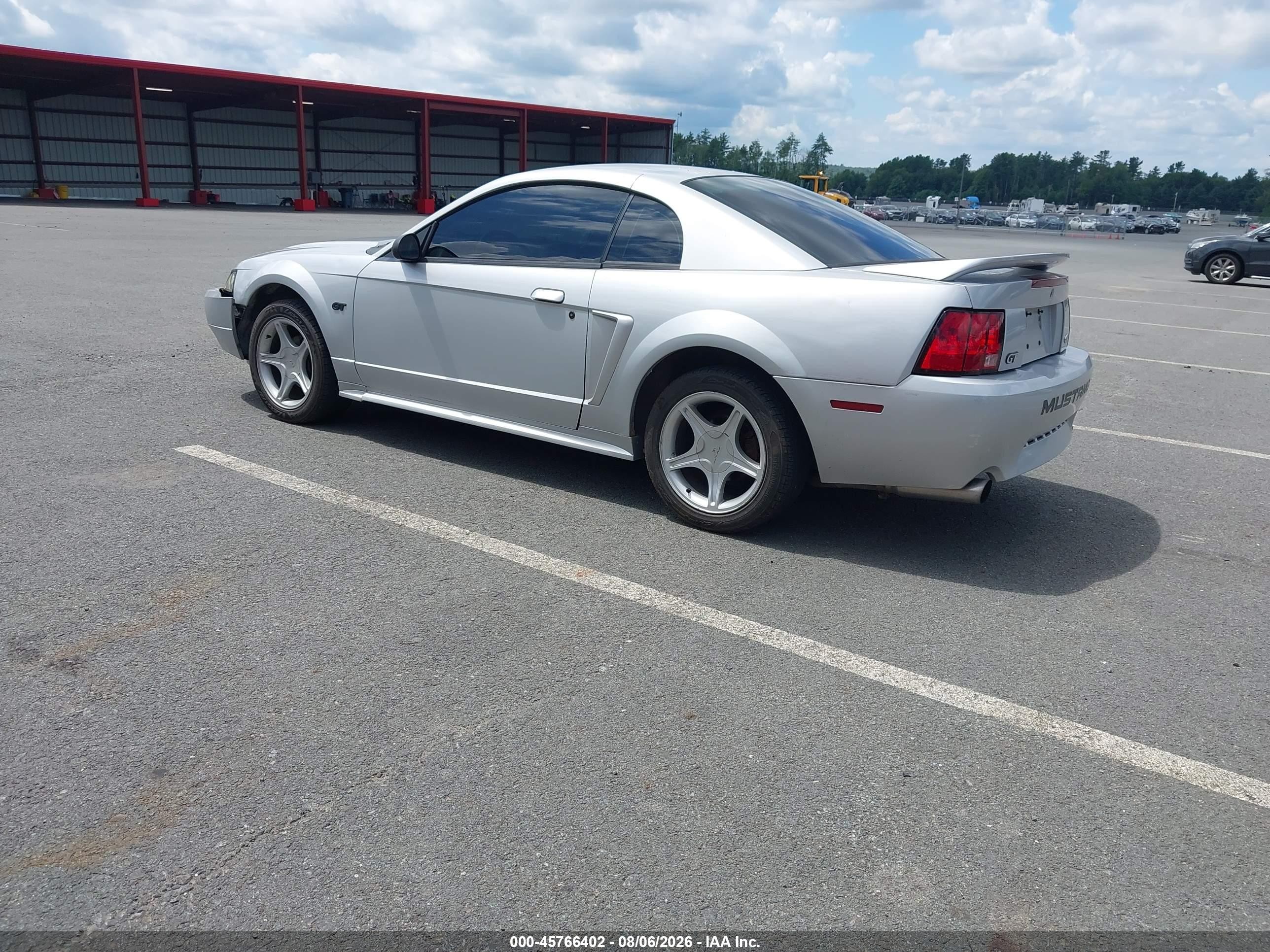 2000 Ford Mustang Gt Silver vin: 1FAFP42X6YF220944
