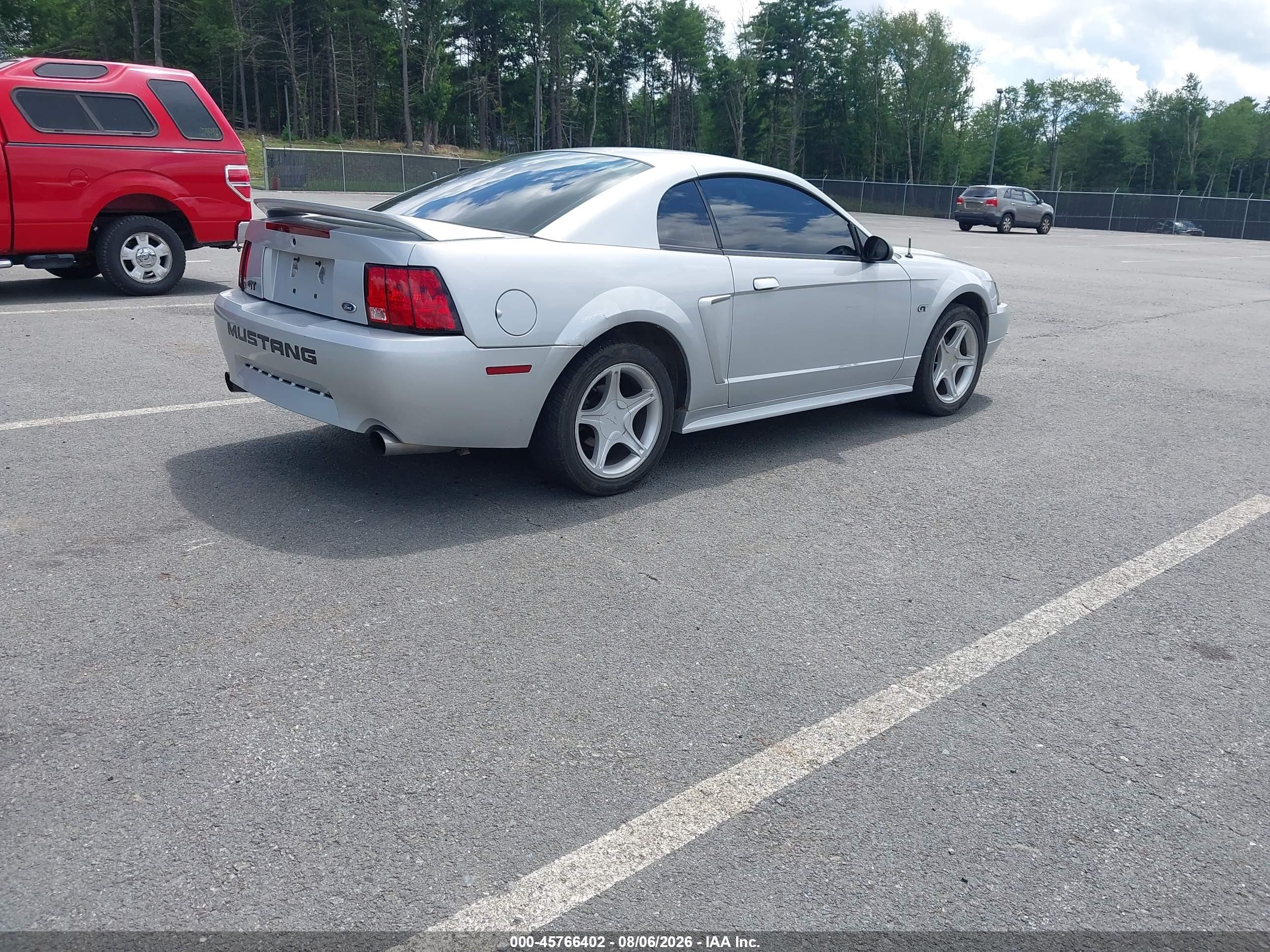 2000 Ford Mustang Gt Silver vin: 1FAFP42X6YF220944