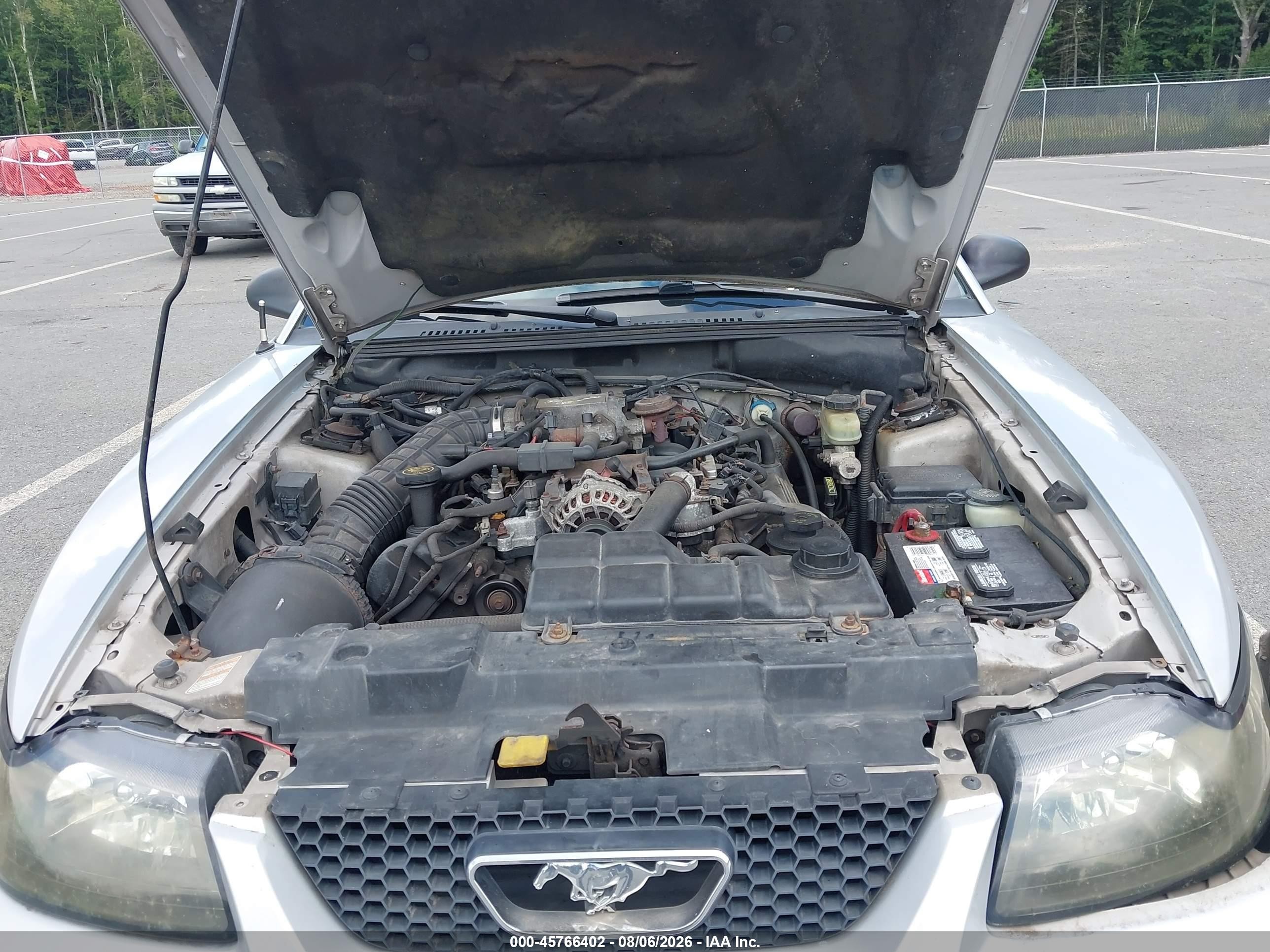 2000 Ford Mustang Gt Silver vin: 1FAFP42X6YF220944