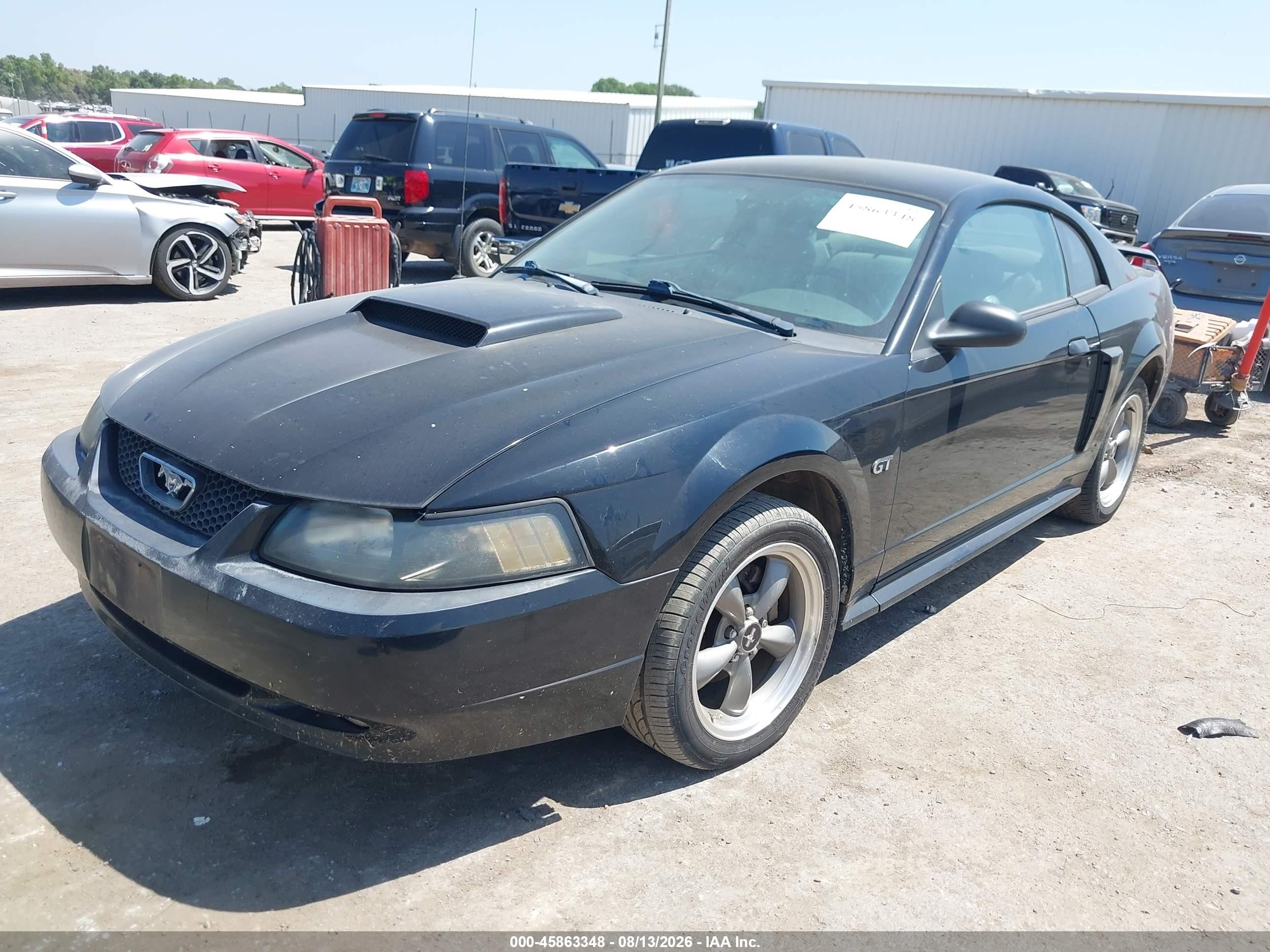 2001 Ford Mustang Gt Black vin: 1FAFP42X71F110135