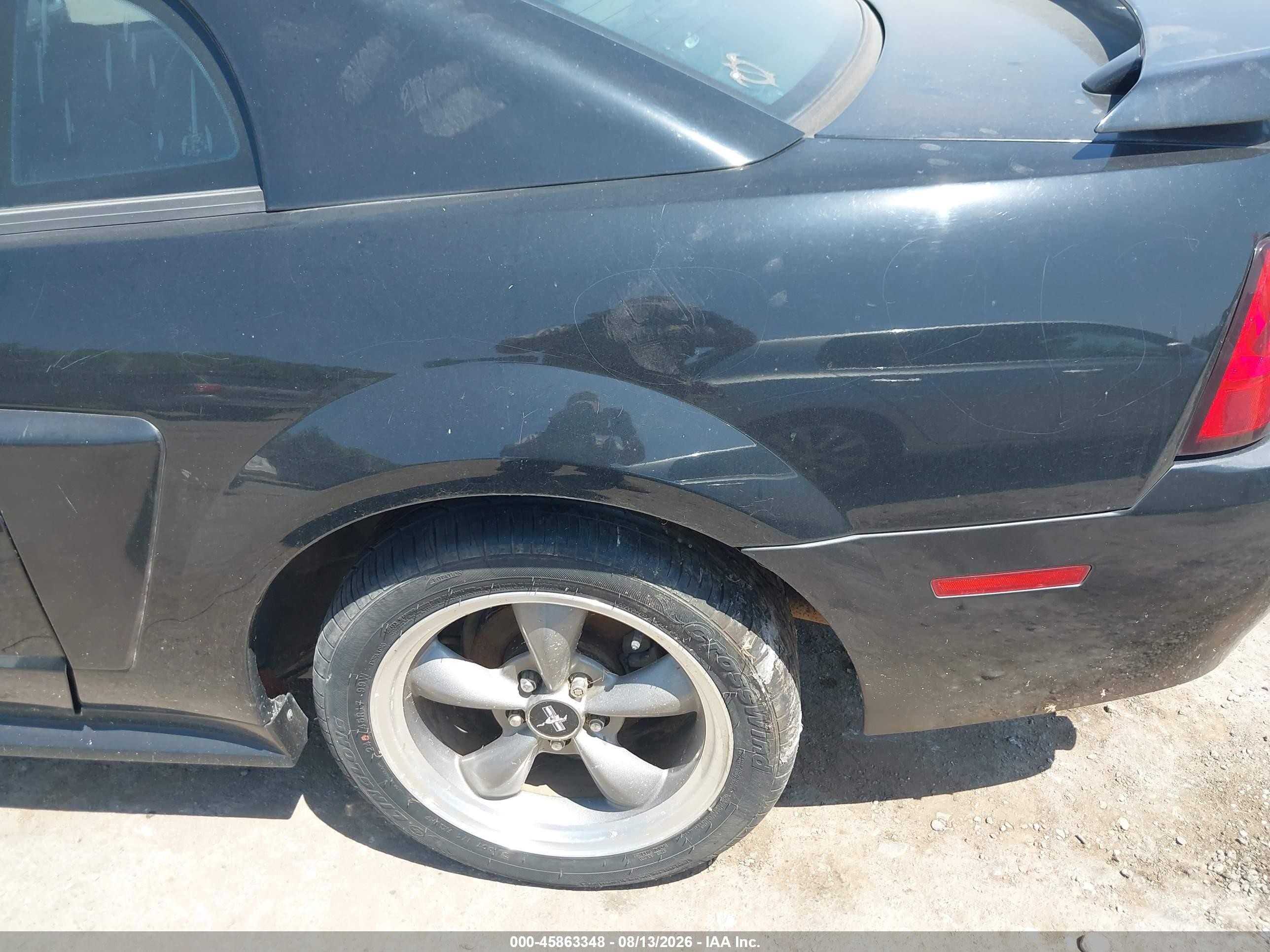 2001 Ford Mustang Gt Black vin: 1FAFP42X71F110135
