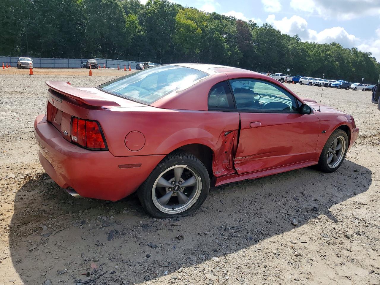 2001 Ford Mustang Gt Красный vin: 1FAFP42X71F153292