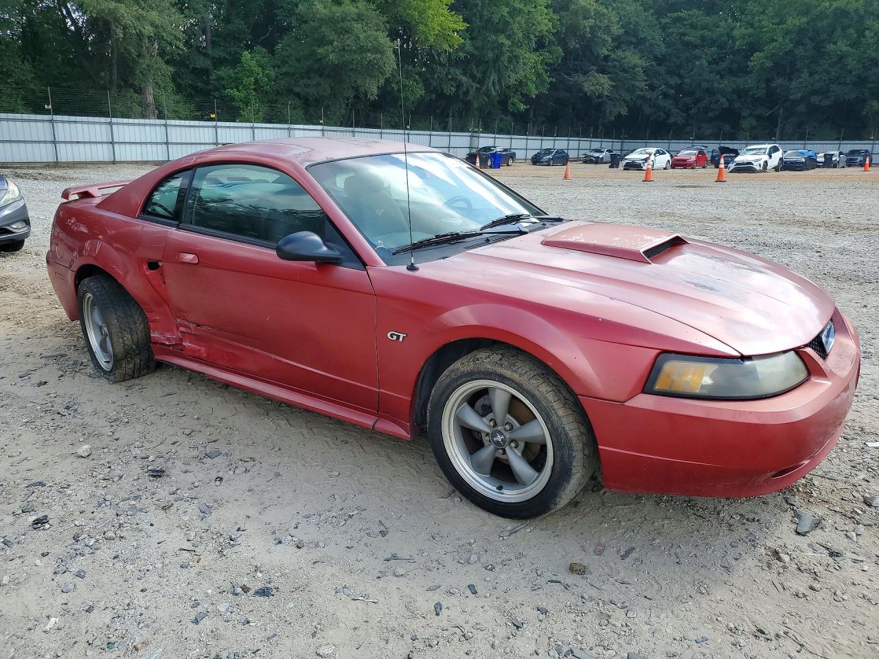 2001 Ford Mustang Gt Красный vin: 1FAFP42X71F153292