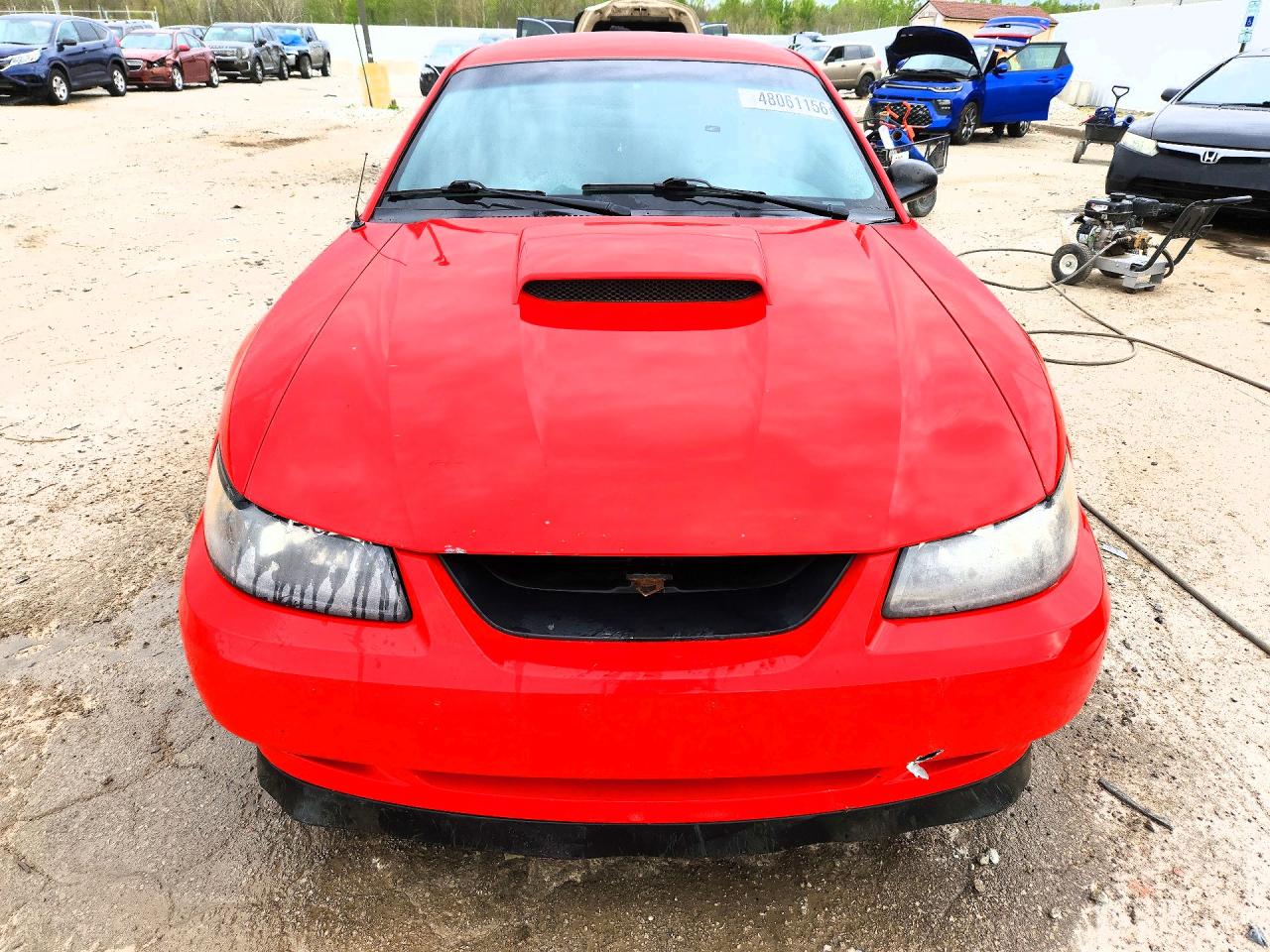 2001 Ford Mustang Gt Red vin: 1FAFP42X71F257586