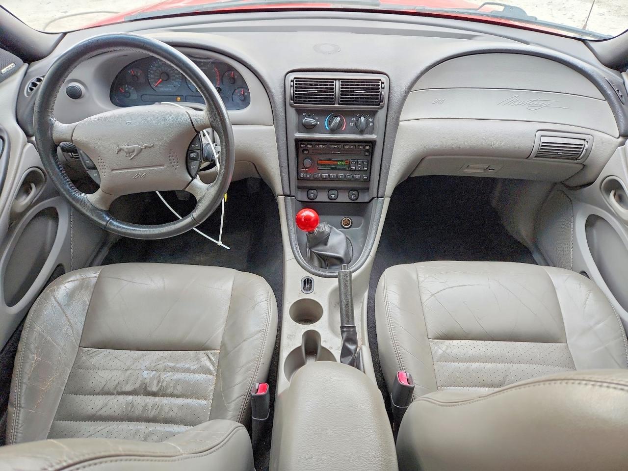 2001 Ford Mustang Gt Red vin: 1FAFP42X71F257586