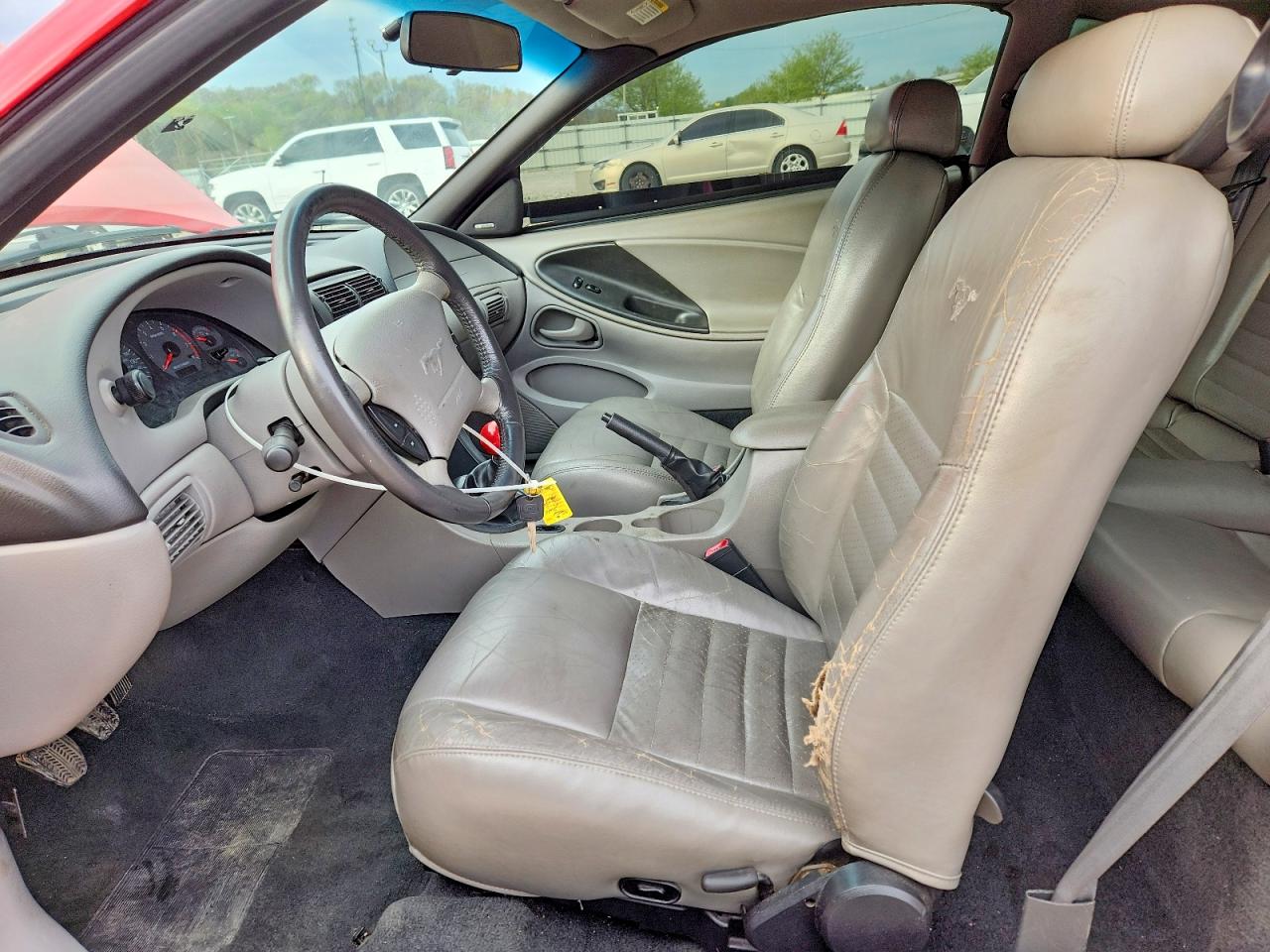 2001 Ford Mustang Gt Red vin: 1FAFP42X71F257586