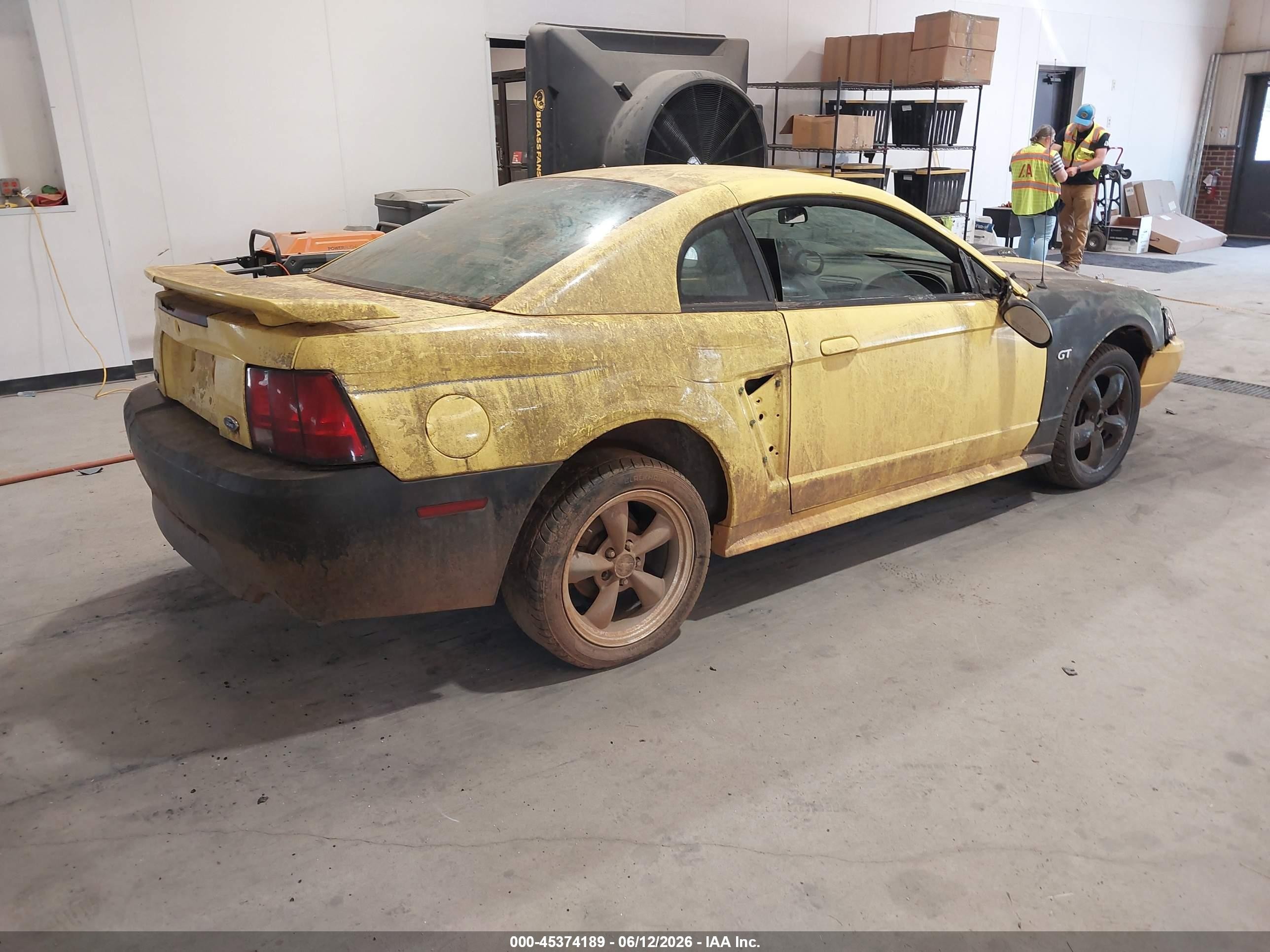 2002 Ford Mustang Gt Deluxe/gt Premium Желтый vin: 1FAFP42X72F134145